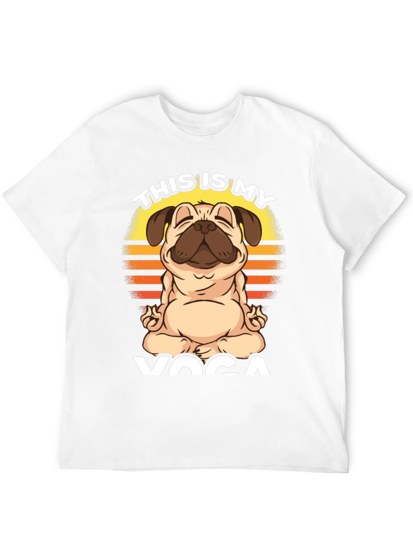 Pug Yoga T-Shirt - This is My Yoga