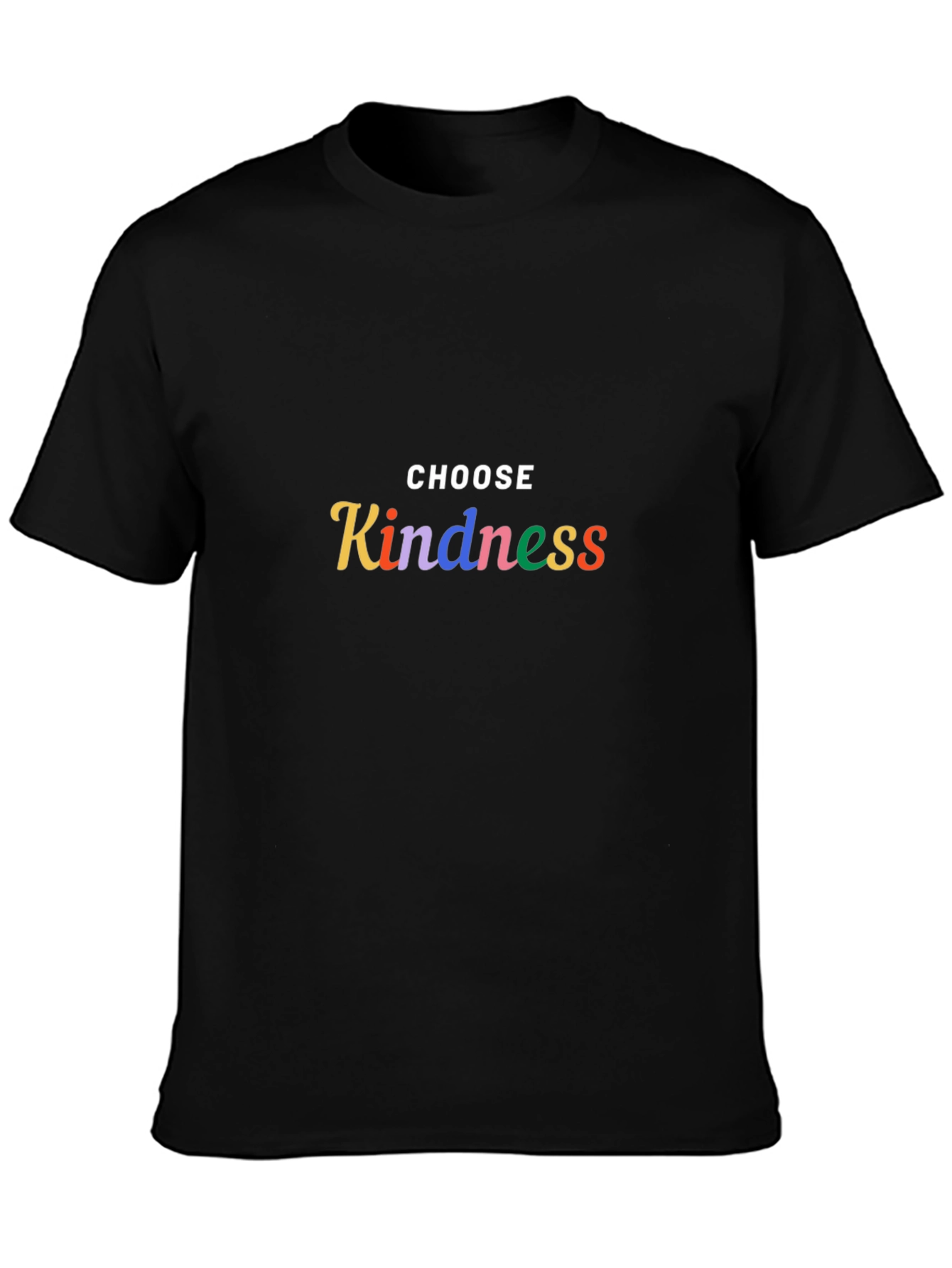 Choose Kindness Graphic Tee - Soft Black Cotton T-Shirt