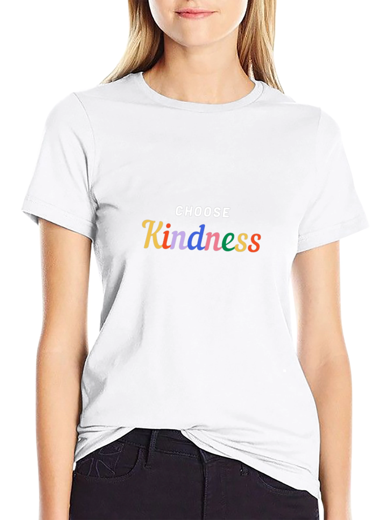 Choose Kindness Graphic Tee - Soft Black Cotton T-Shirt