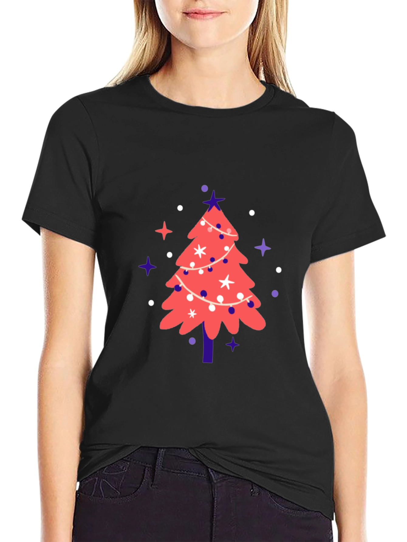 Festive Christmas Tree Graphic Tee