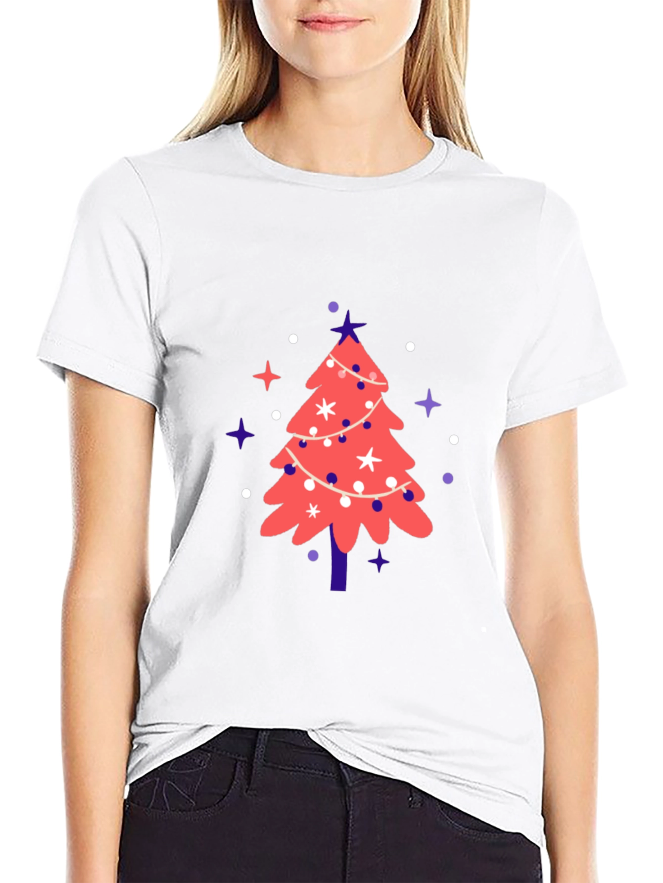 Festive Christmas Tree Graphic Tee