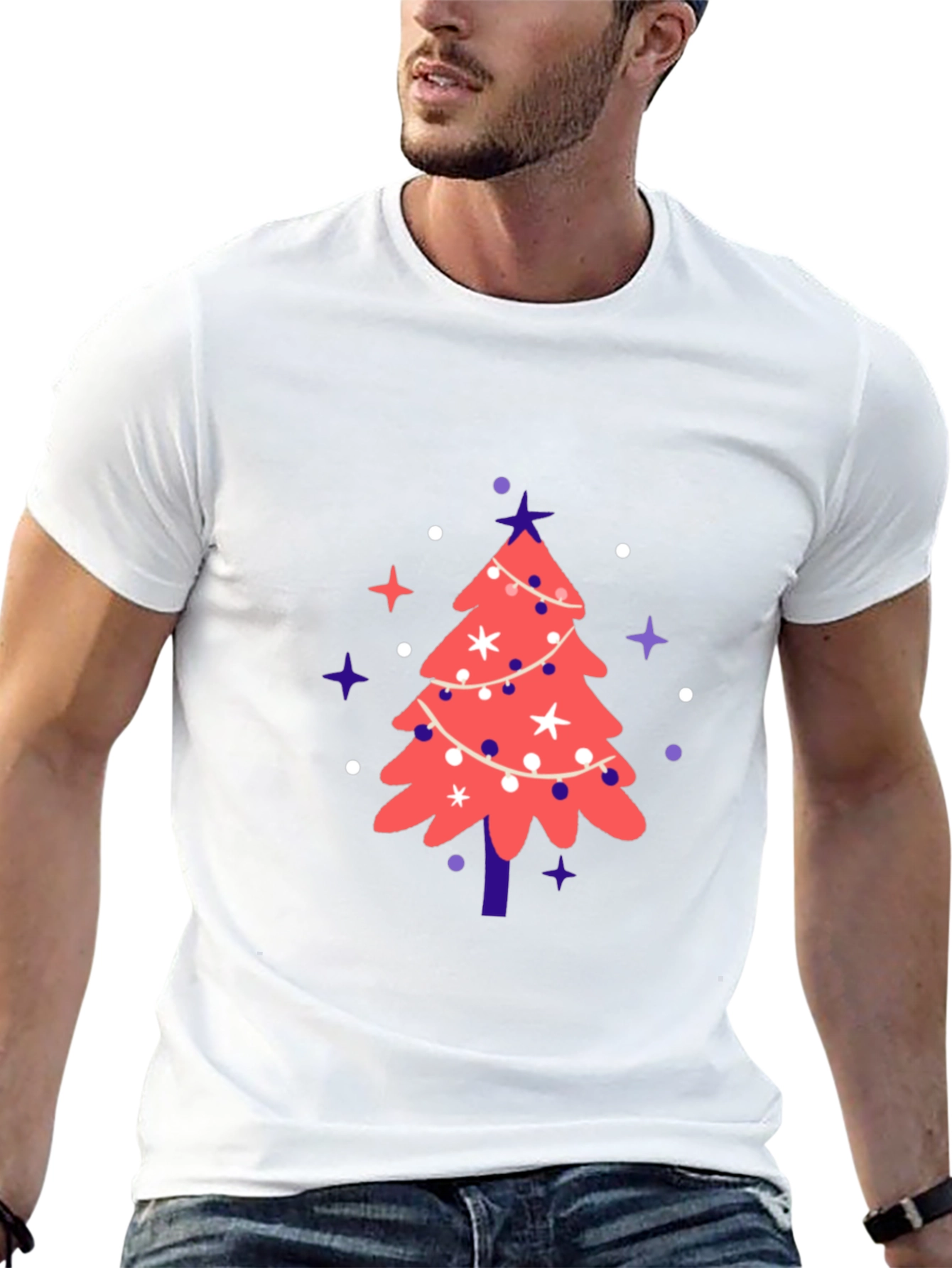 Festive Christmas Tree Graphic Tee