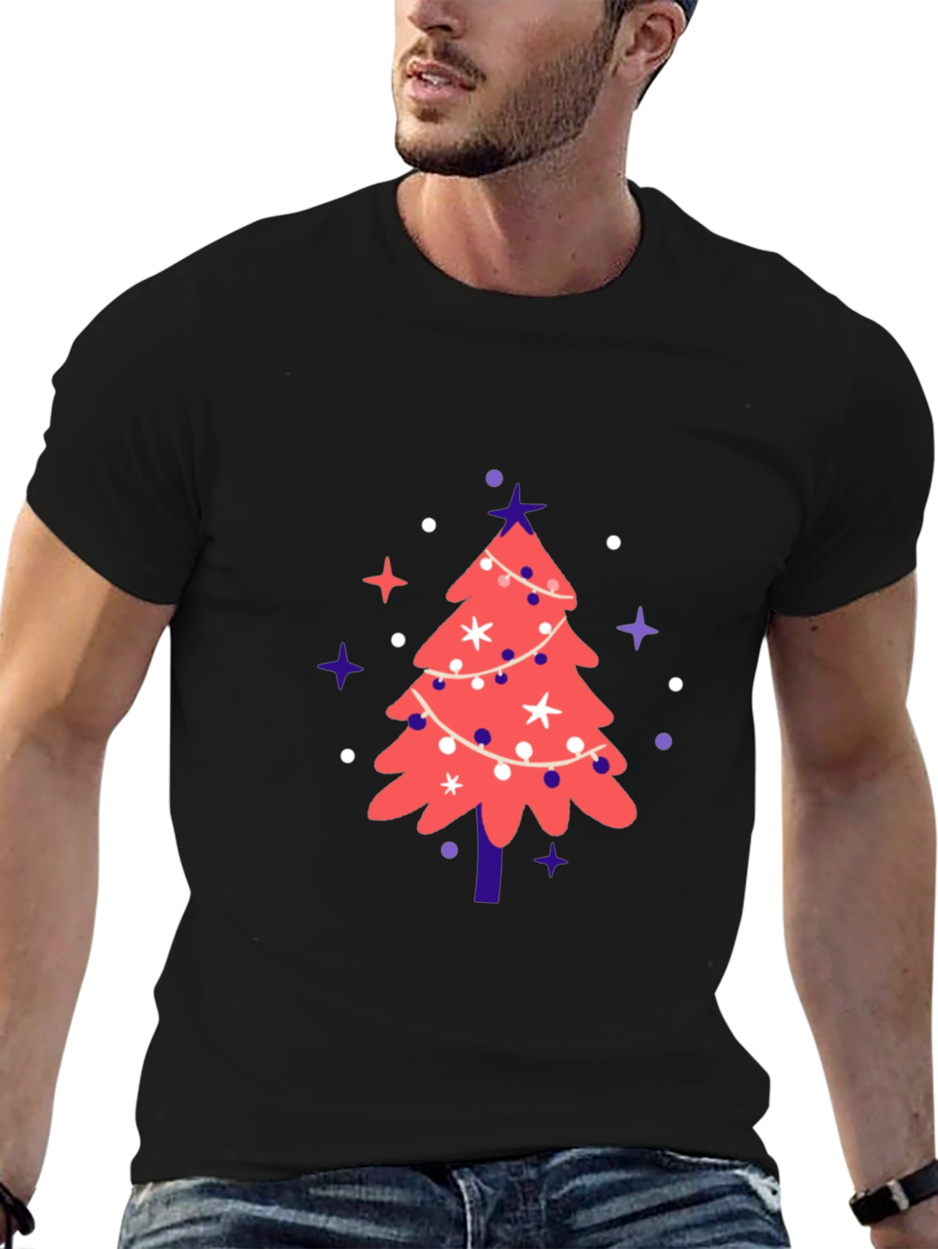 Festive Christmas Tree Graphic Tee