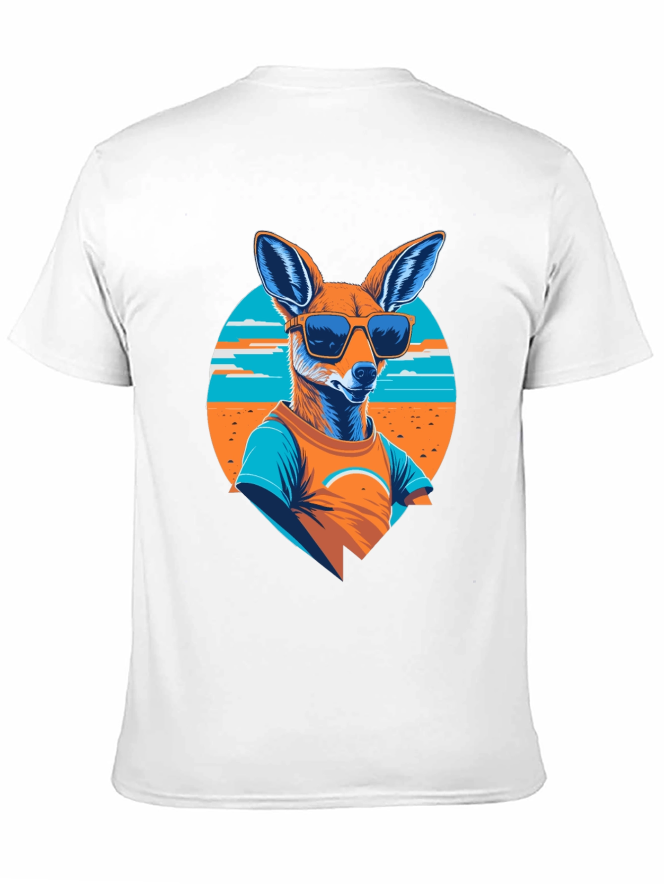 Cool Kangaroo Graphic Tee - Black
