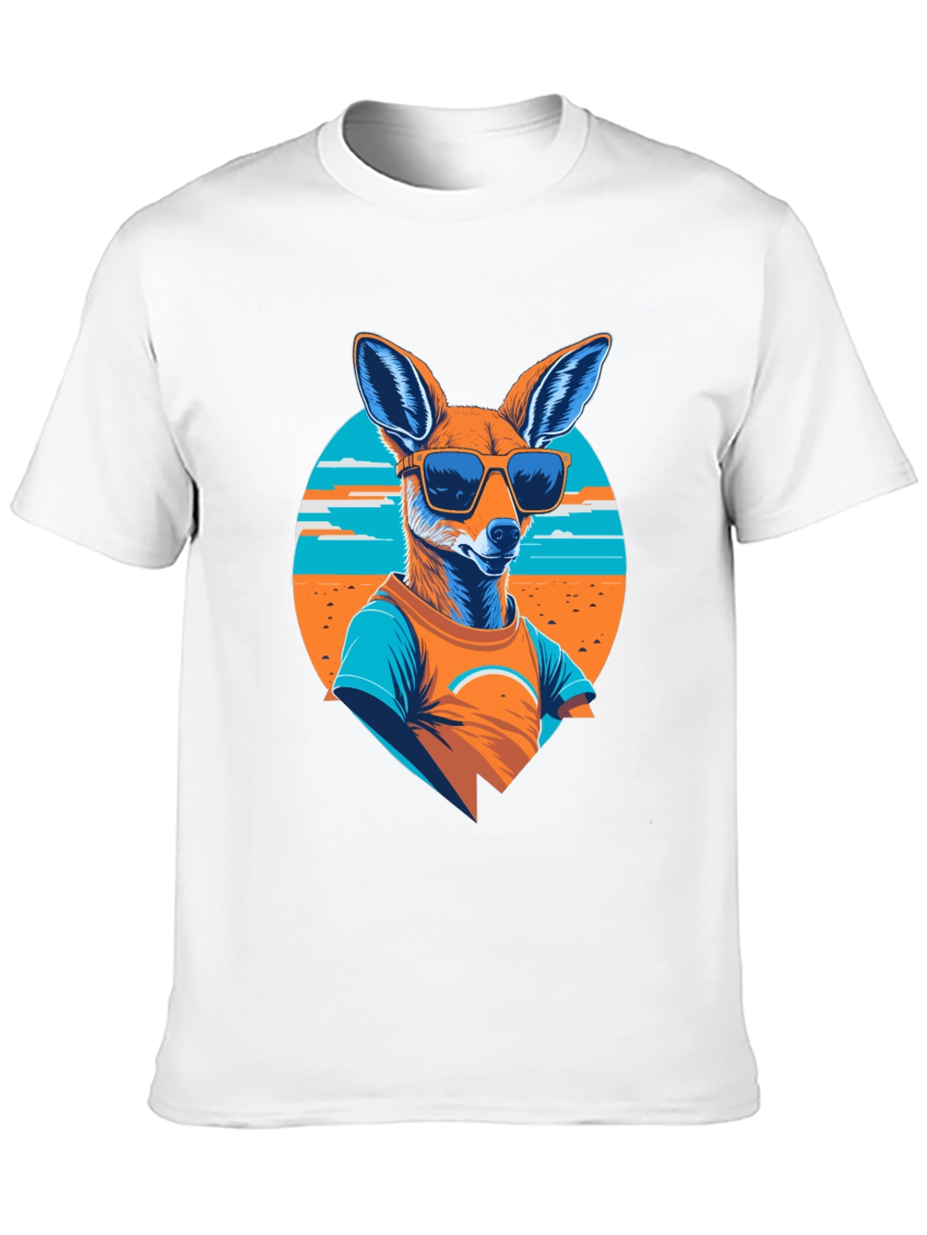 Cool Kangaroo Graphic Tee - Black