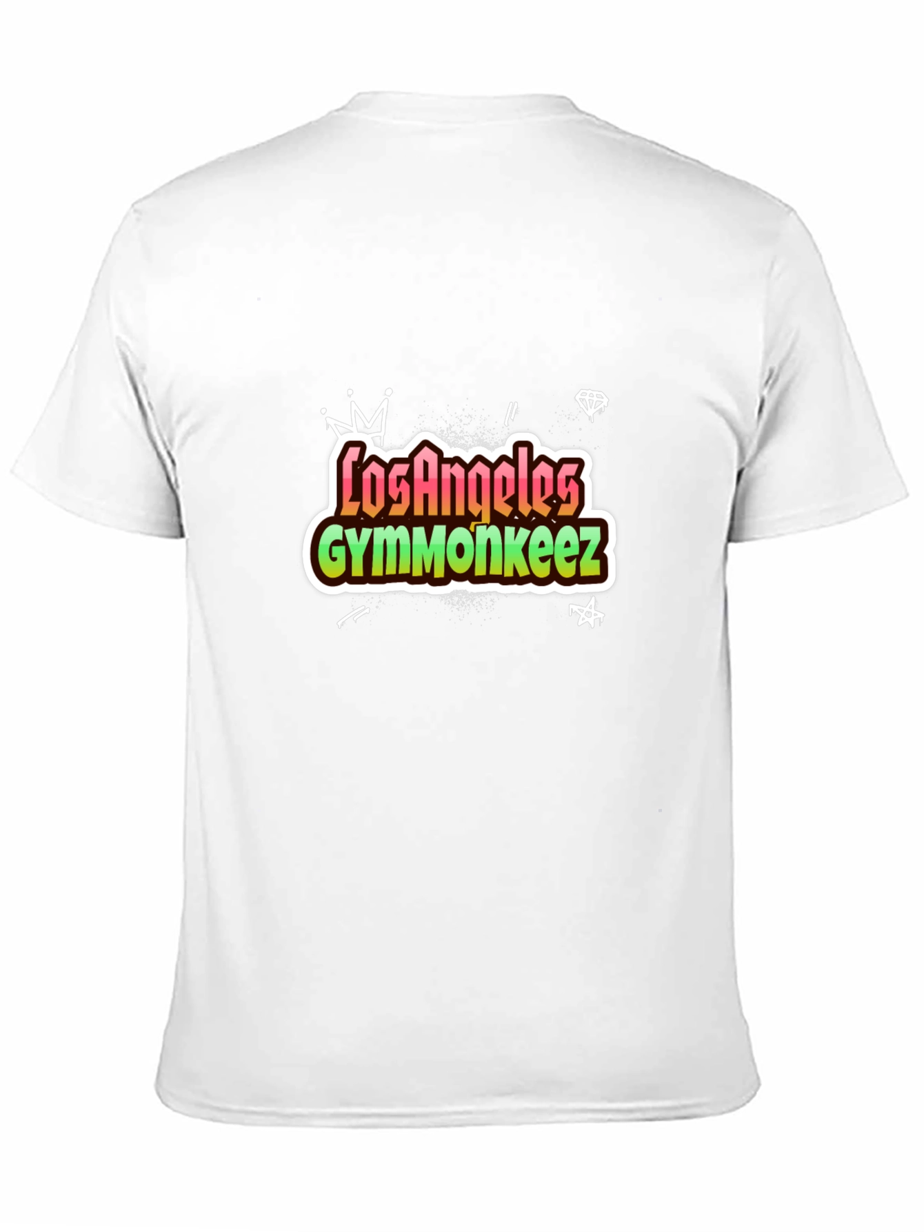 Los Angeles Gymmonkeez Black Graphic Tee
