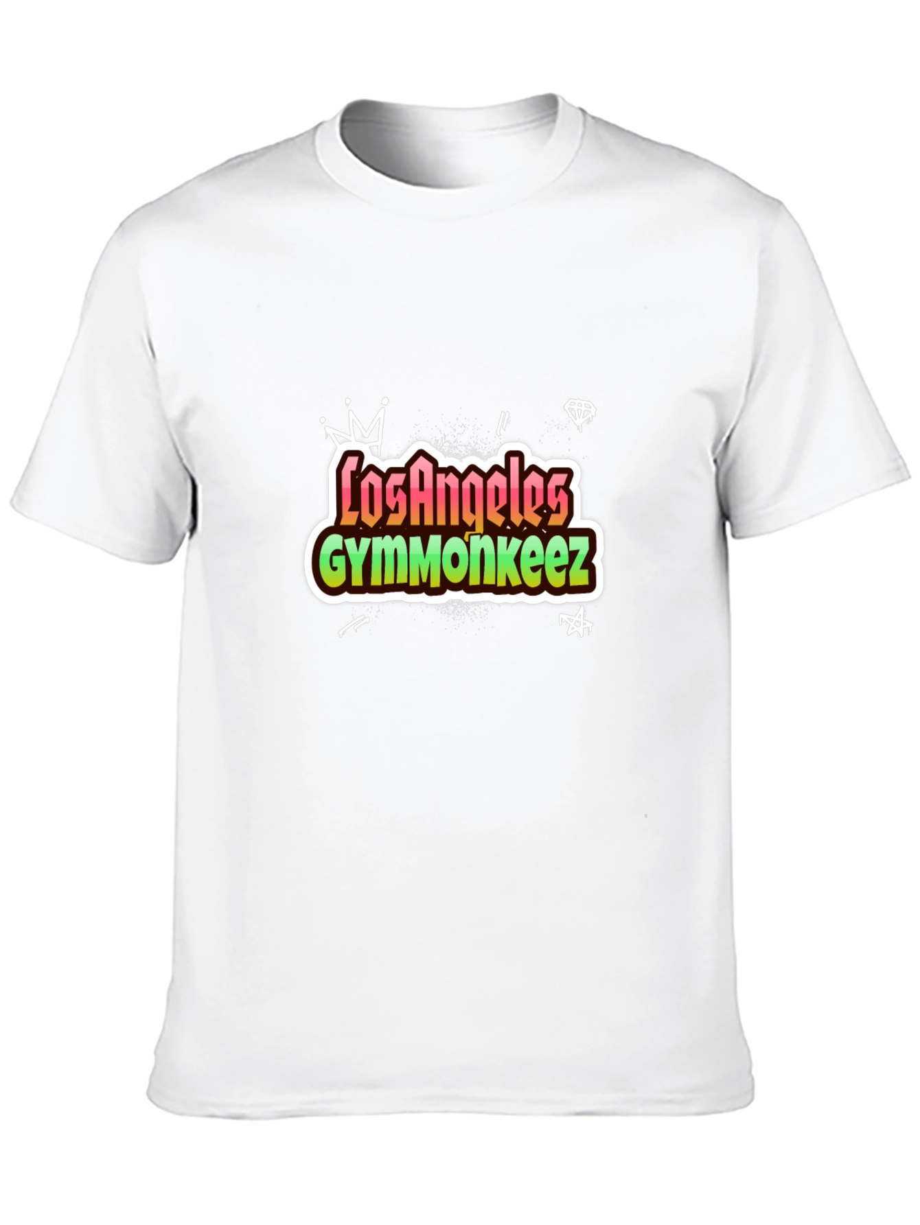 Los Angeles Gymmonkeez Black Graphic Tee