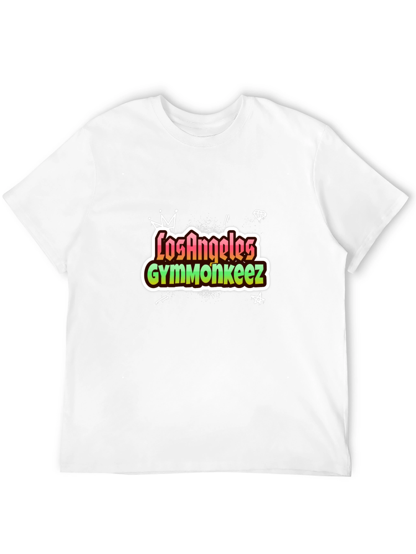 Los Angeles Gymmonkeez Black Graphic Tee