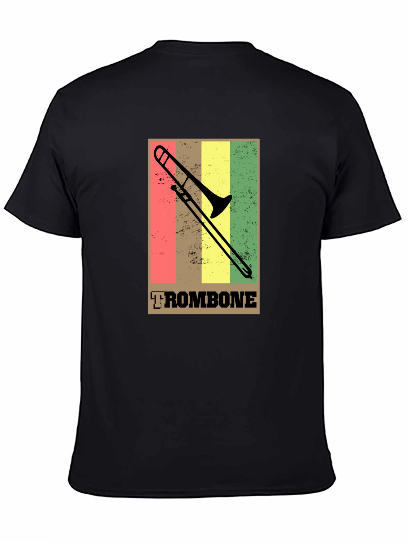 Retro Trombone T-Shirt - Musical Instrument Tee