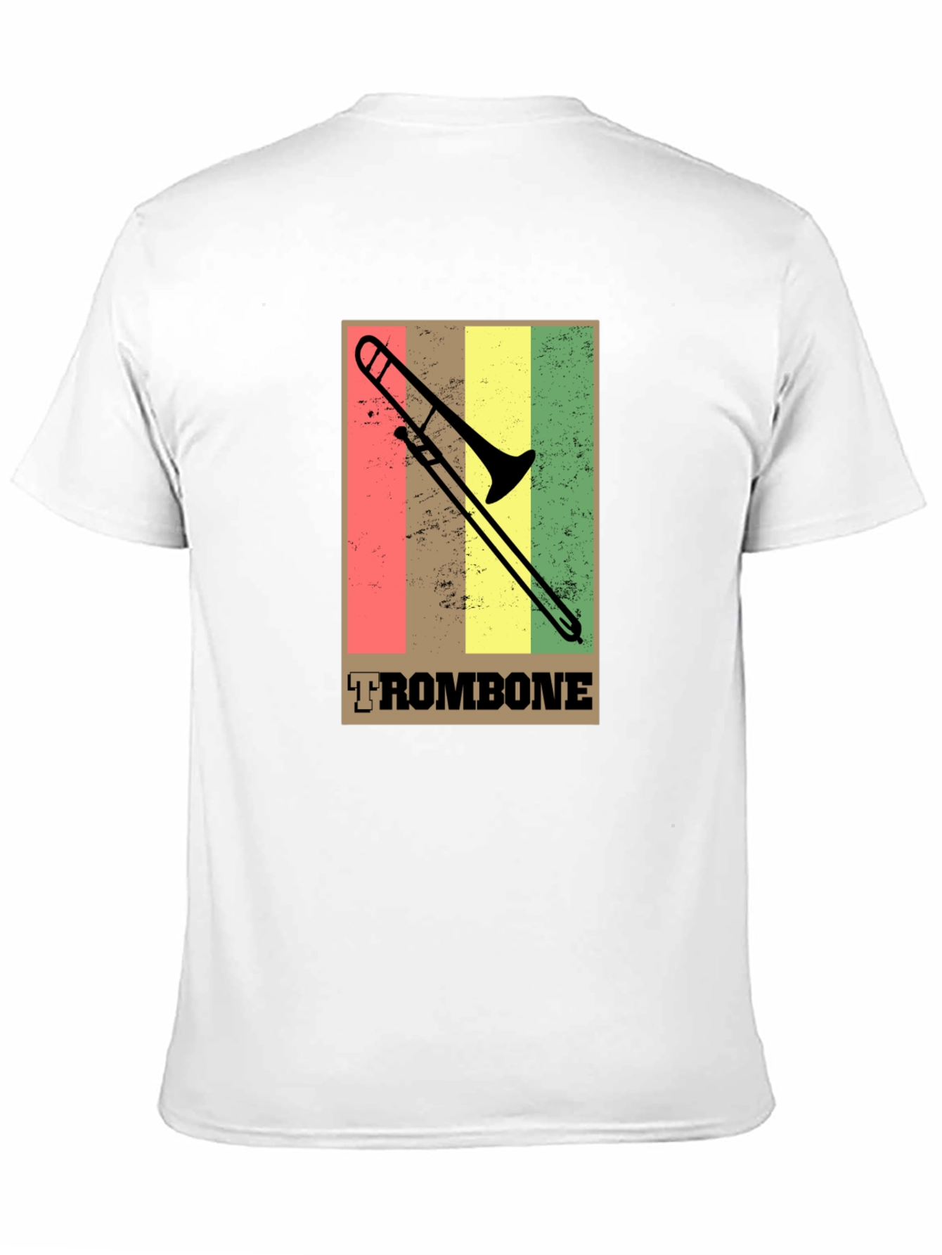 Retro Trombone T-Shirt - Musical Instrument Tee