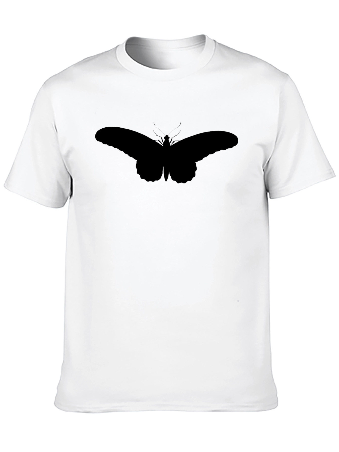 Butterfly Silhouette Black T-Shirt