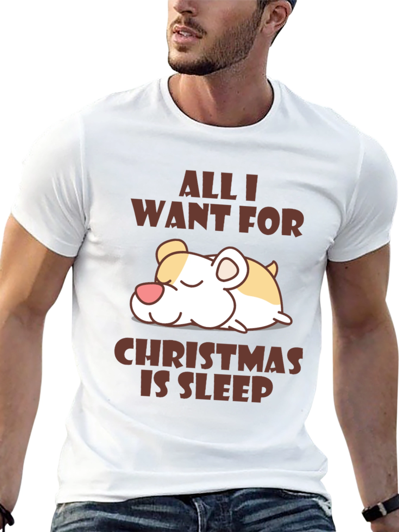 All I Want For Christmas is Sleep T-Shirt