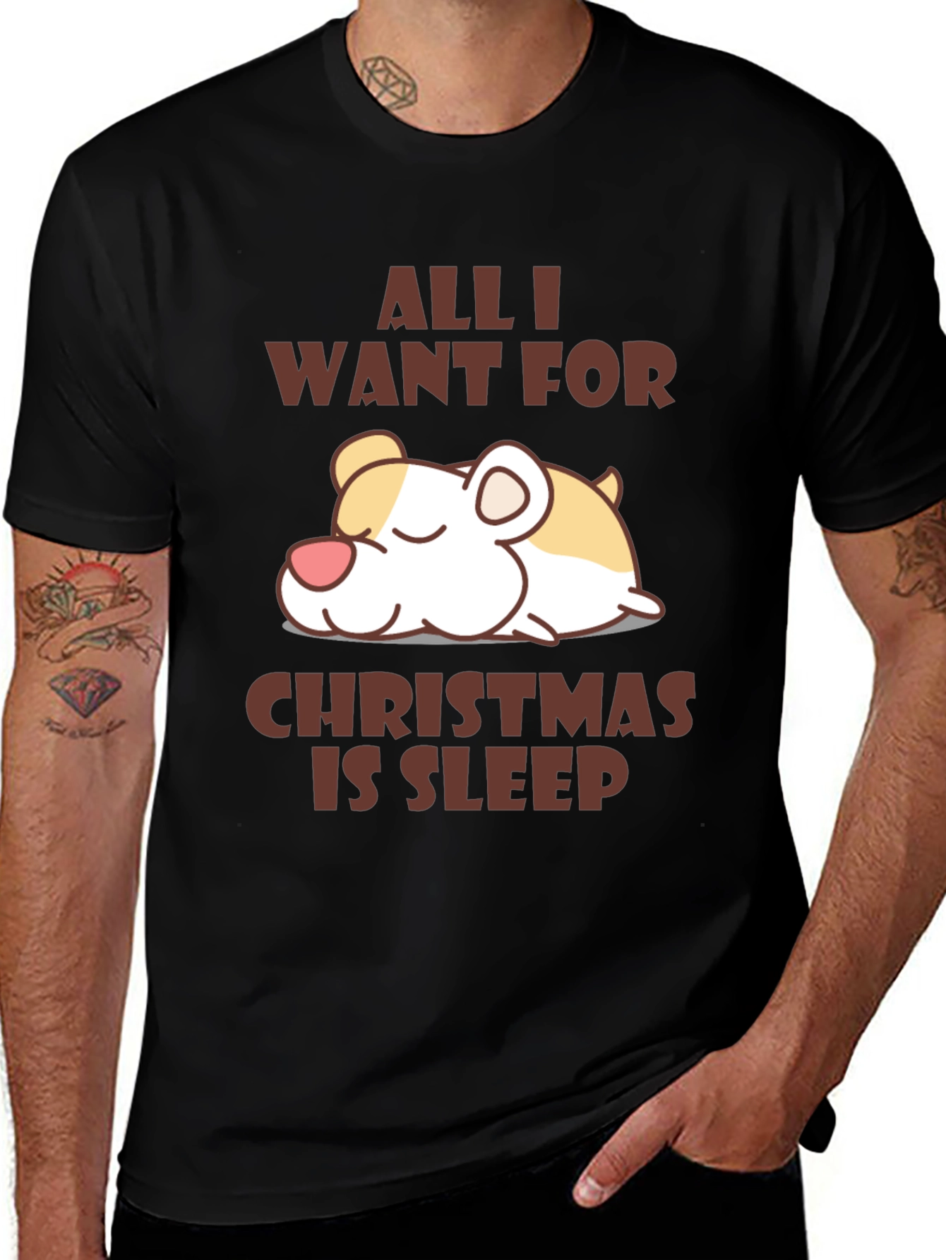 All I Want For Christmas is Sleep T-Shirt