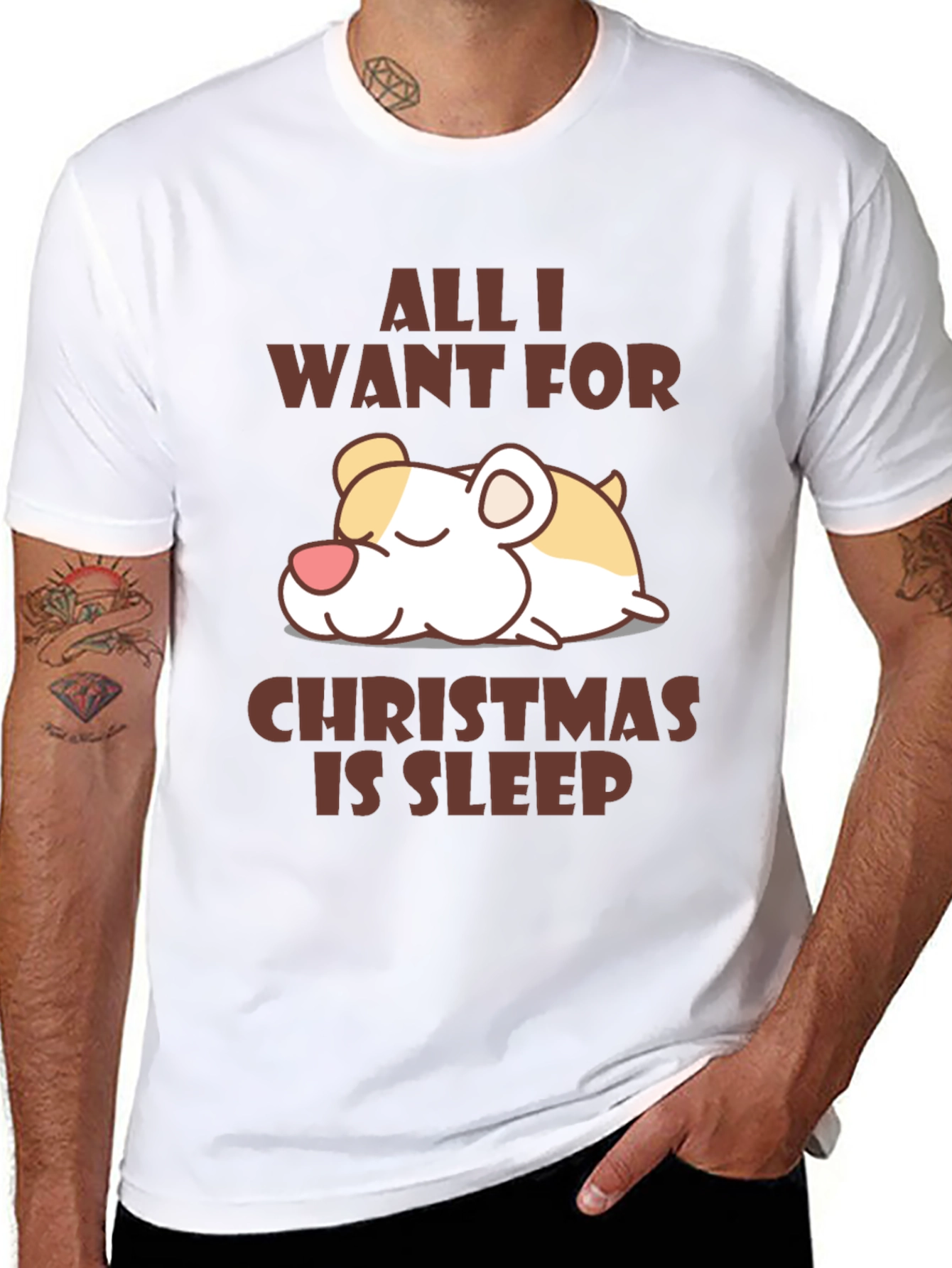 All I Want For Christmas is Sleep T-Shirt