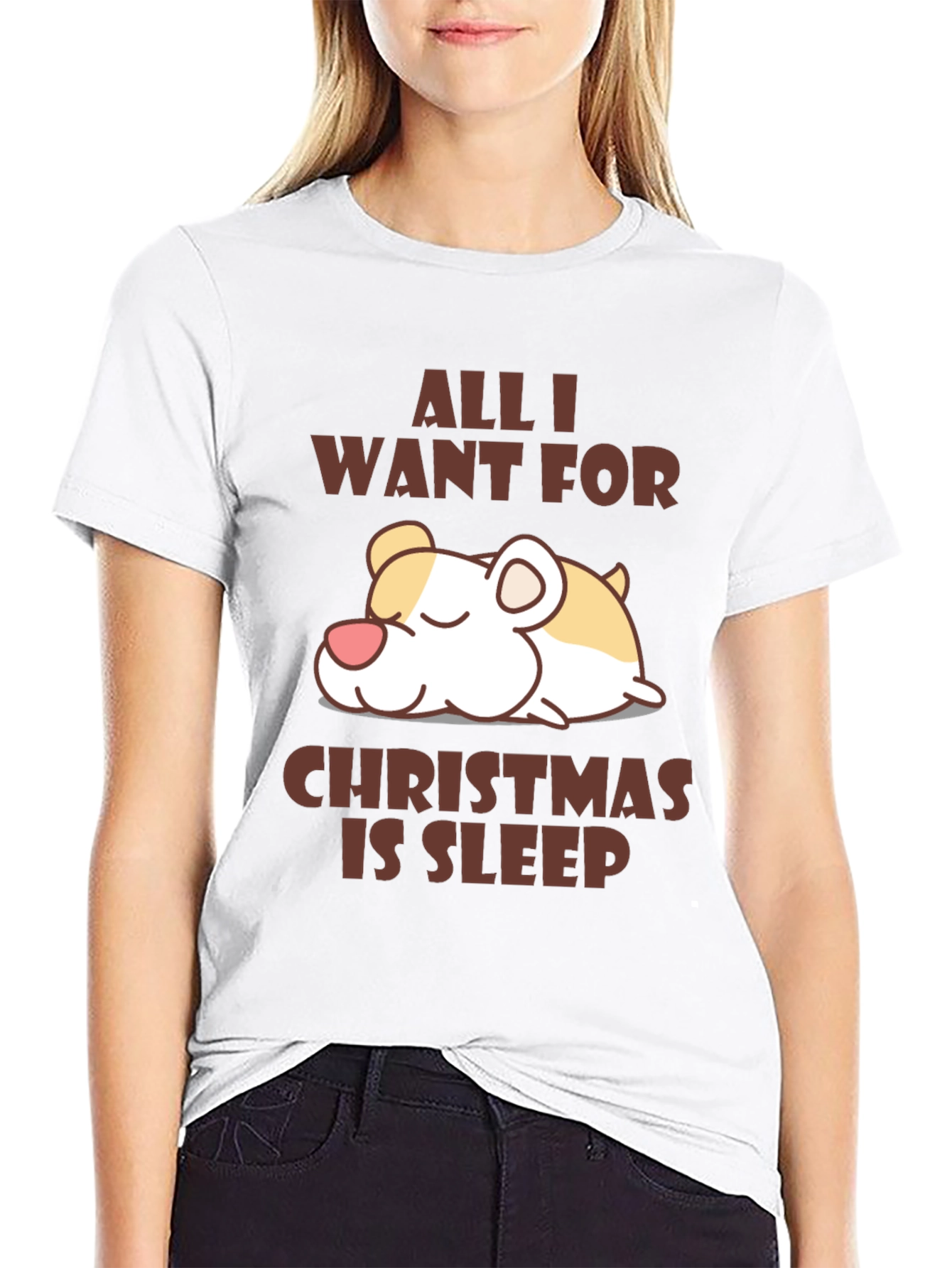 All I Want For Christmas is Sleep T-Shirt