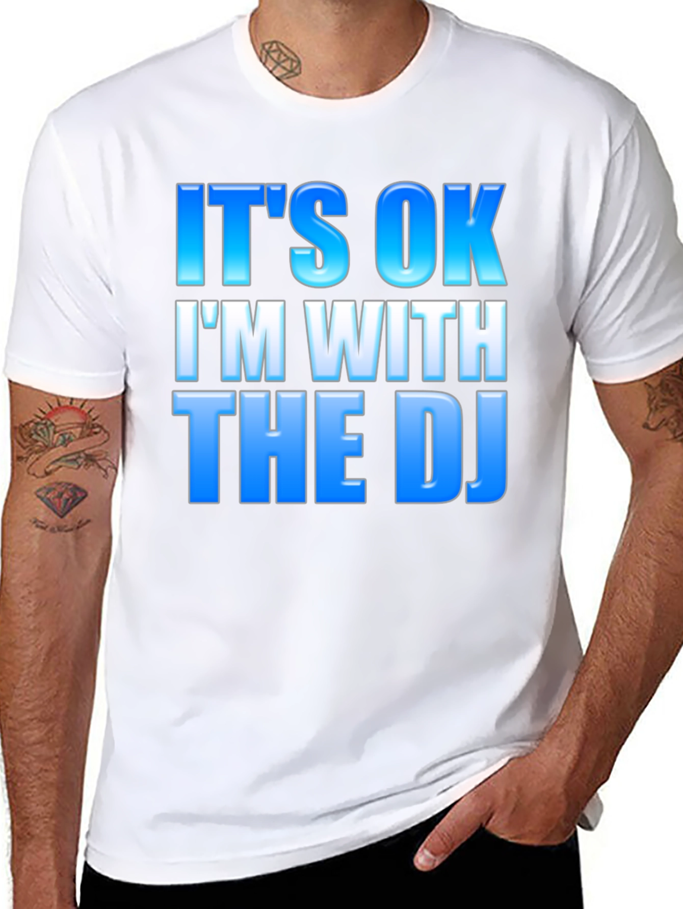Its OK Im With The DJ - Black T-Shirt