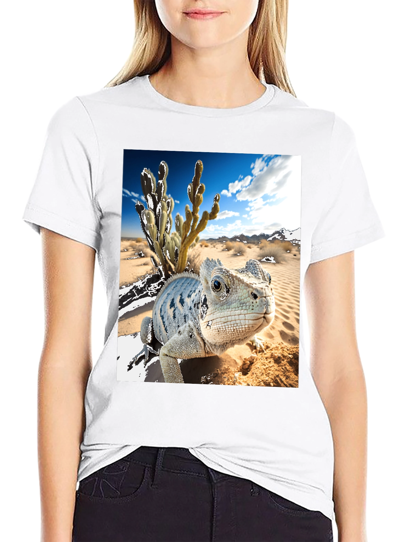 Desert Lizard Graphic Tee - Nature Inspired Design
