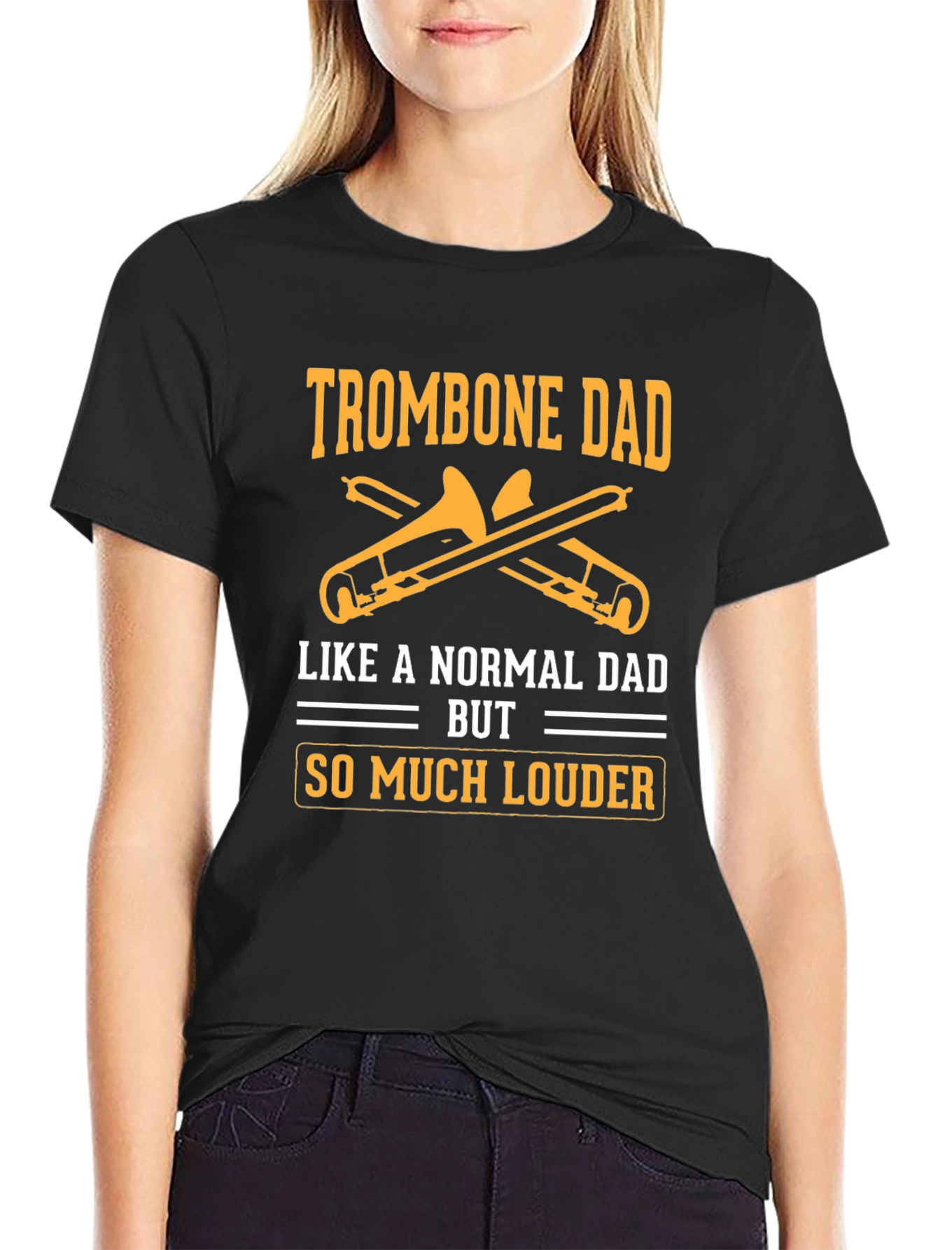 Trombone Dad T-Shirt - Louder Than Normal Dad!