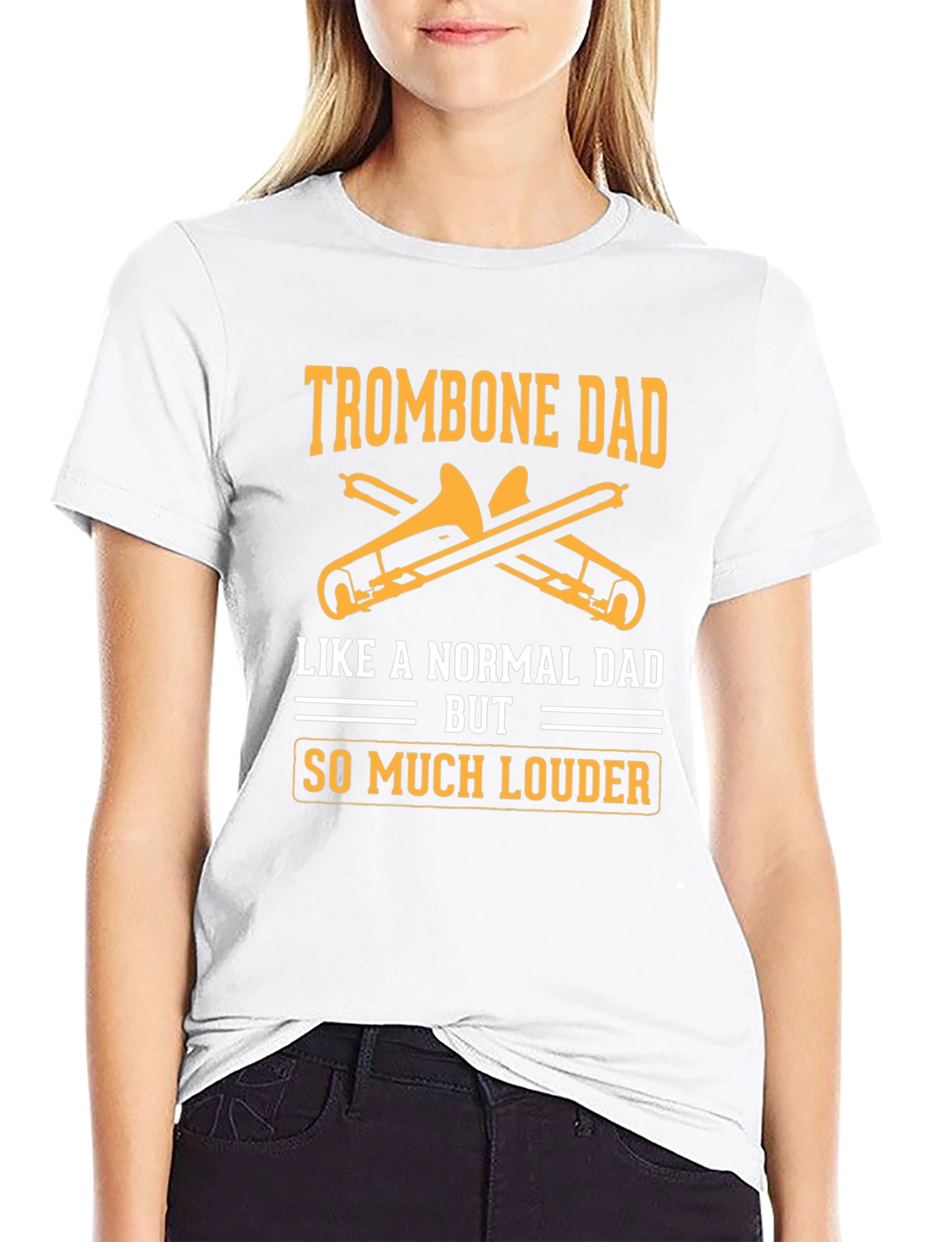 Trombone Dad T-Shirt - Louder Than Normal Dad!