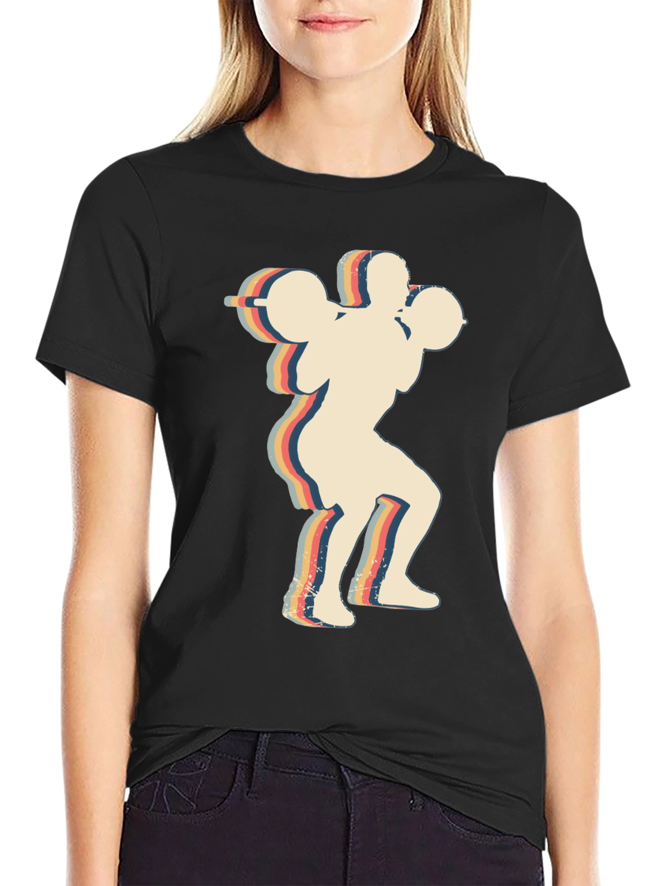 Retro Weightlifter T-Shirt - Gym Apparel