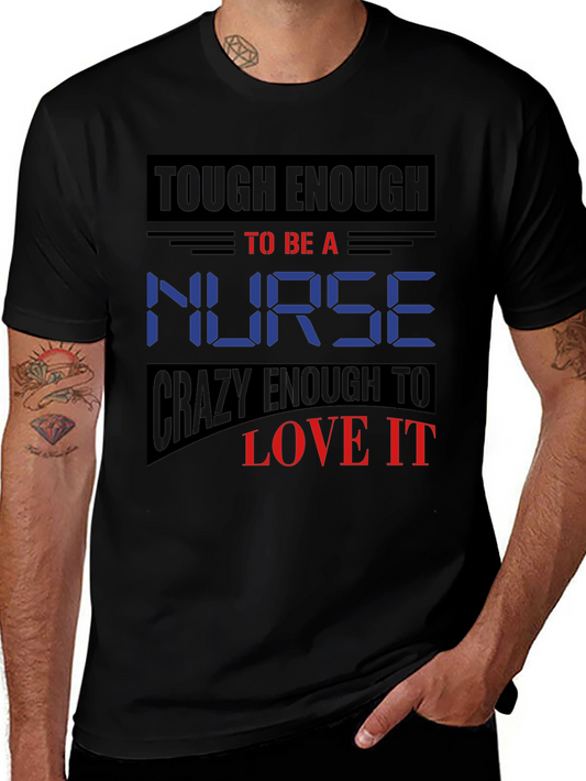 Tough Enough Nurse Graphic T-Shirt