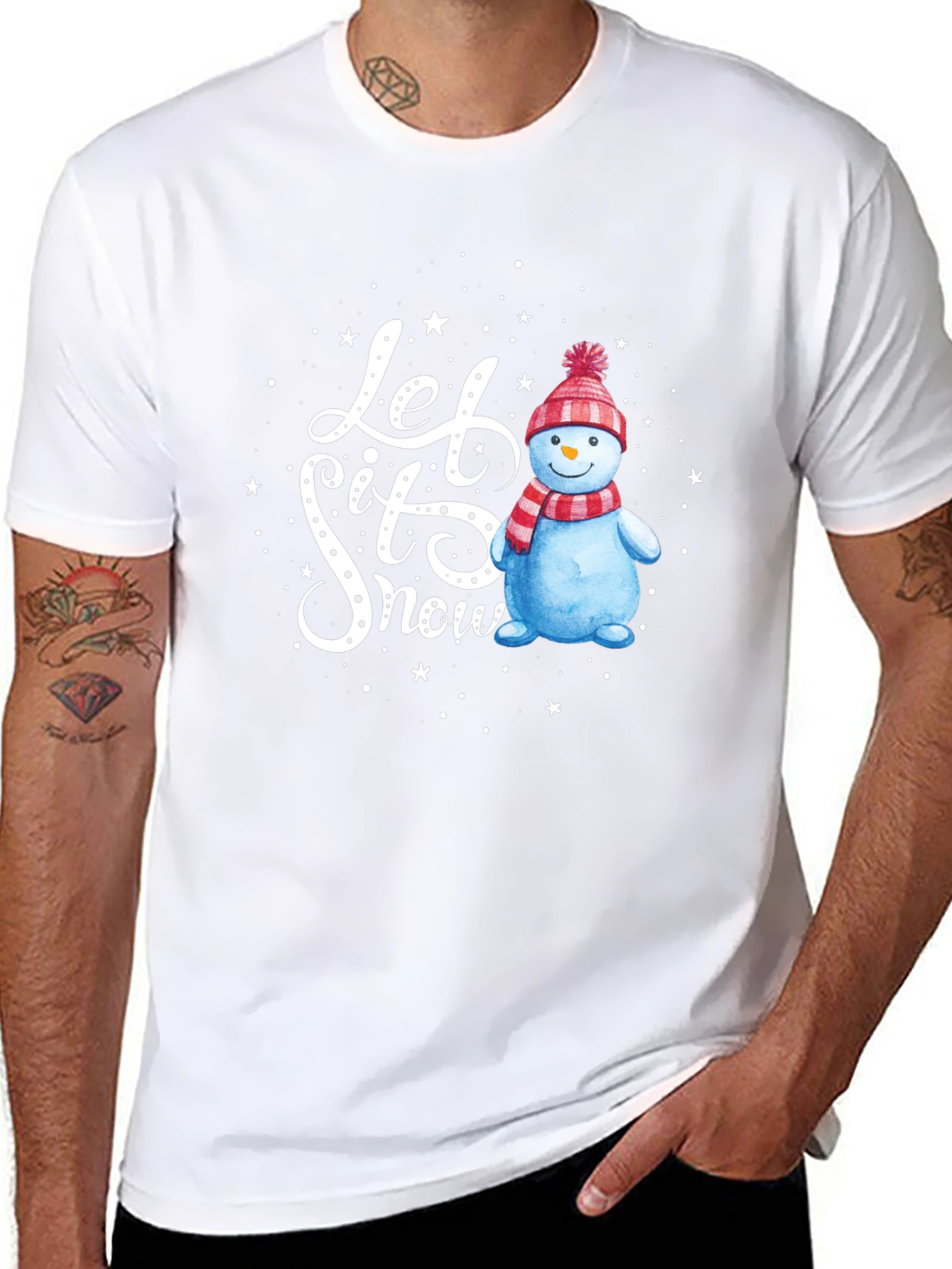 Festive Let It Snow Graphic Tee
