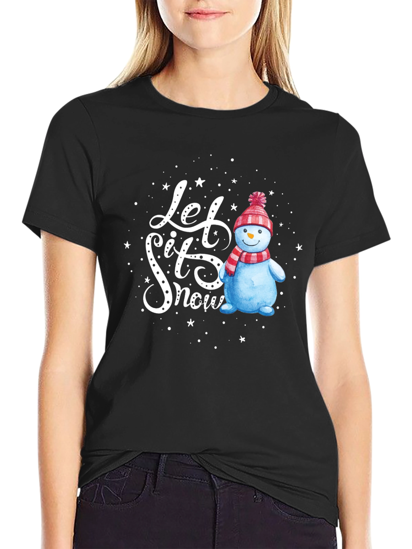 Festive Let It Snow Graphic Tee