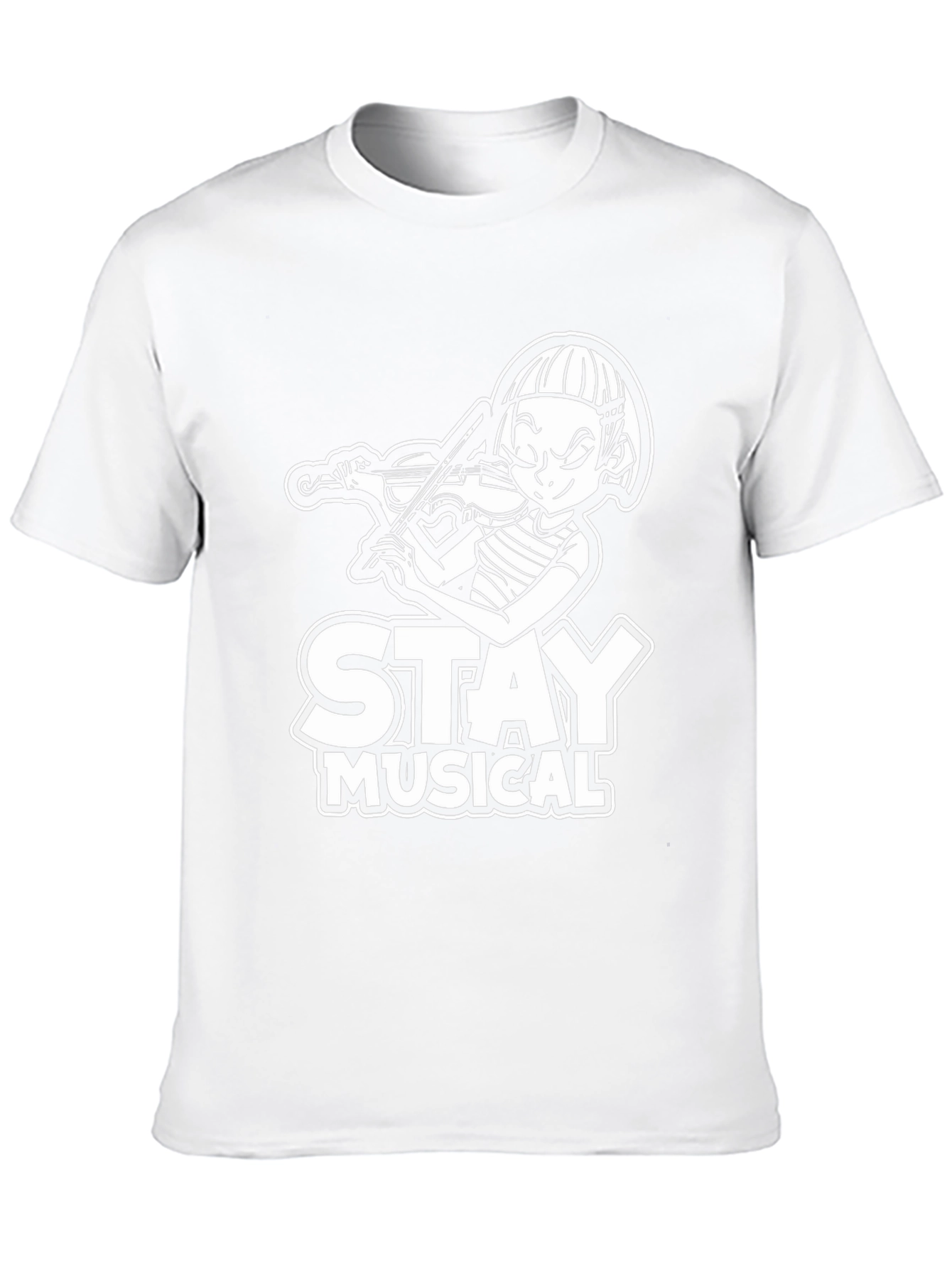 Stay Musical Black T-Shirt for Music Lovers