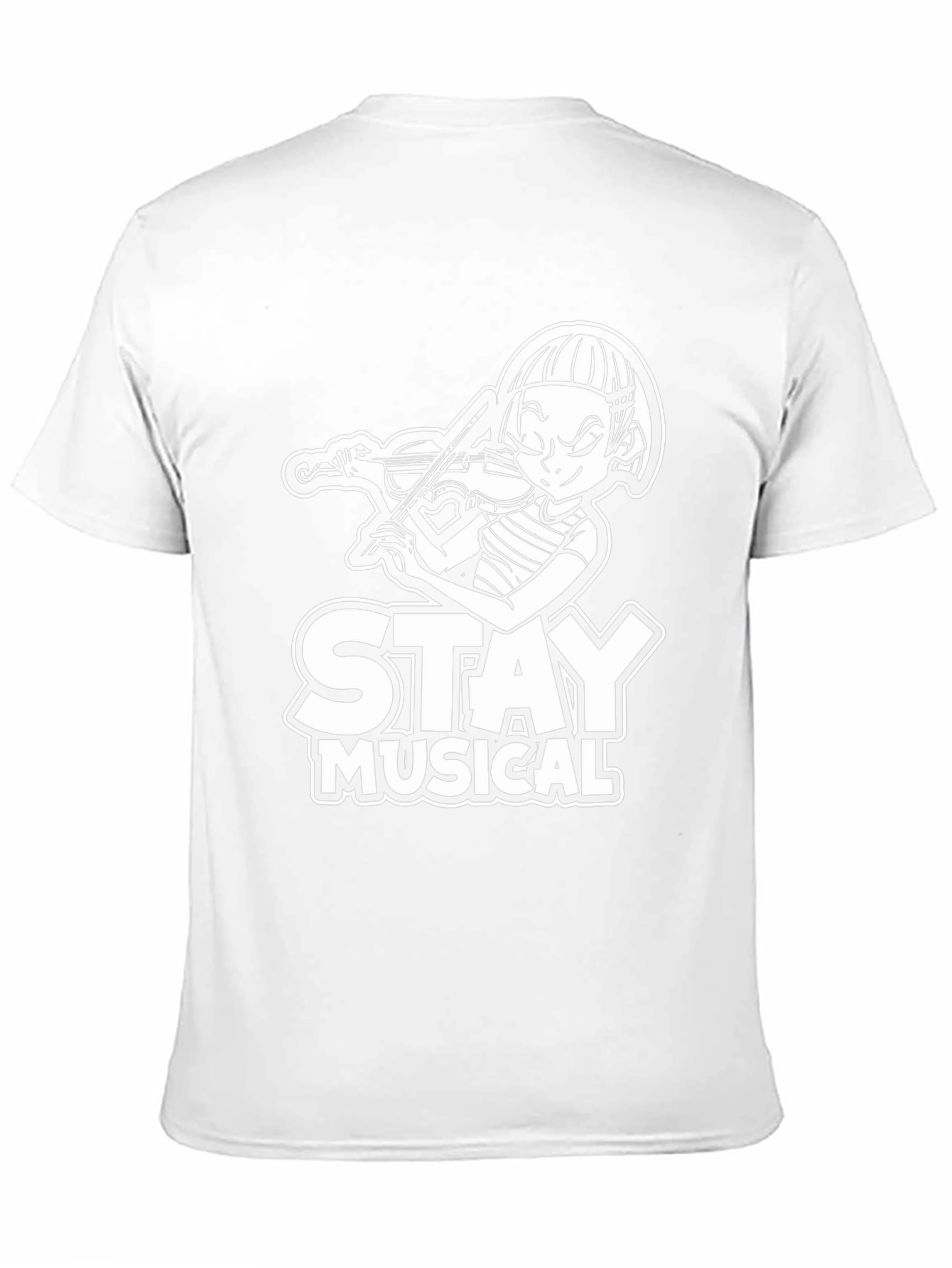 Stay Musical Black T-Shirt for Music Lovers