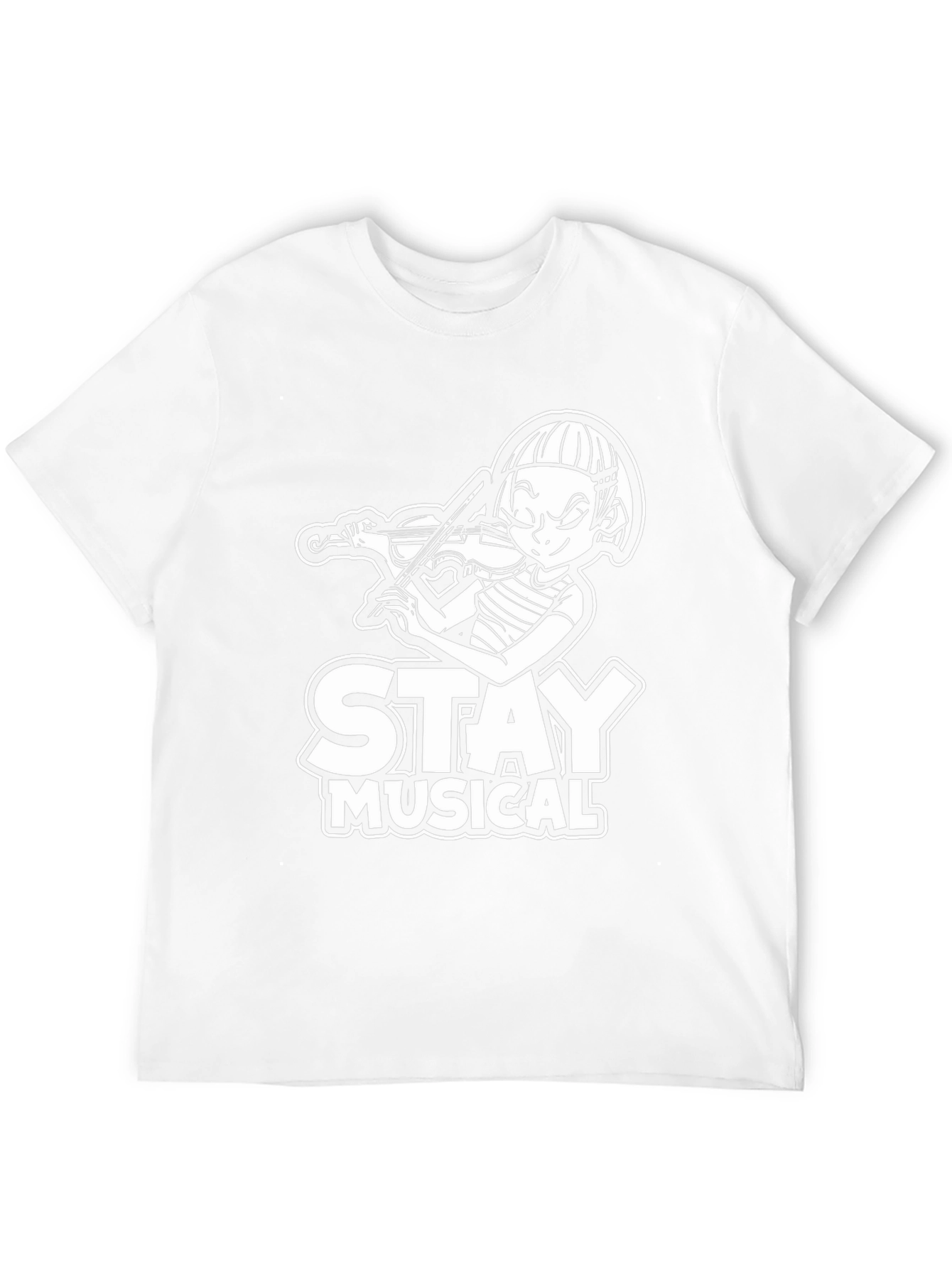 Stay Musical Black T-Shirt for Music Lovers