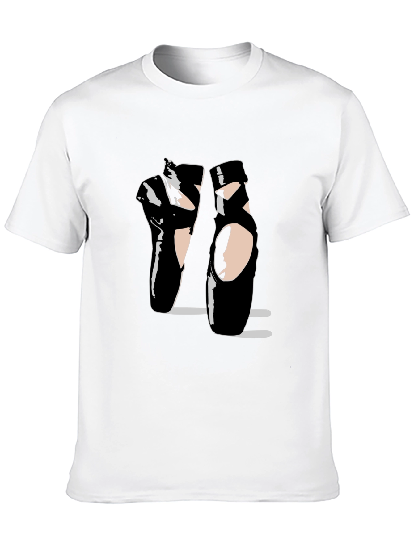 Ballet Pointe Shoes Black T-Shirt Dance Design