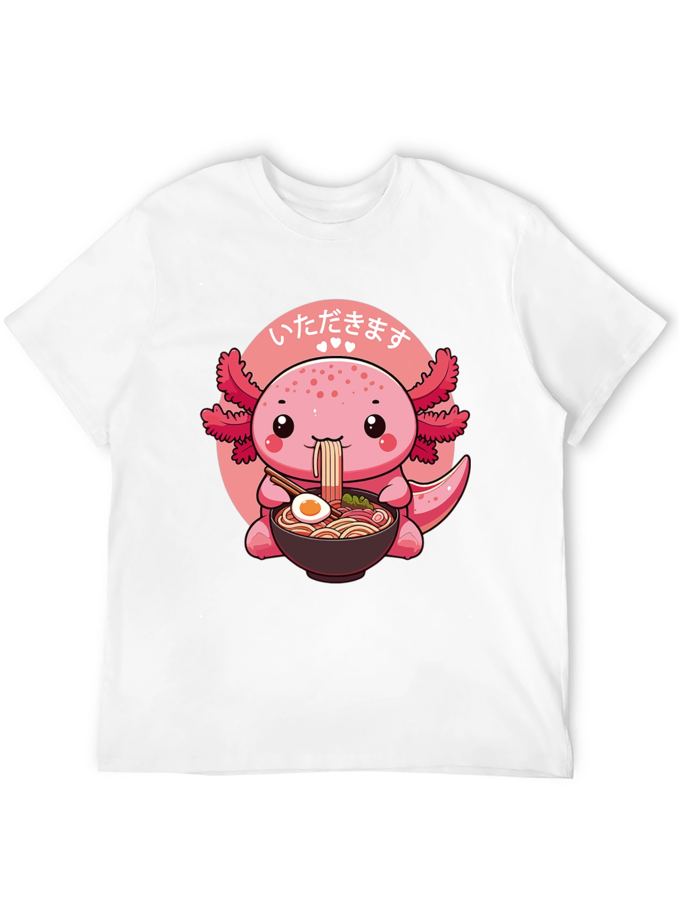 Cute Axolotl Ramen T-Shirt