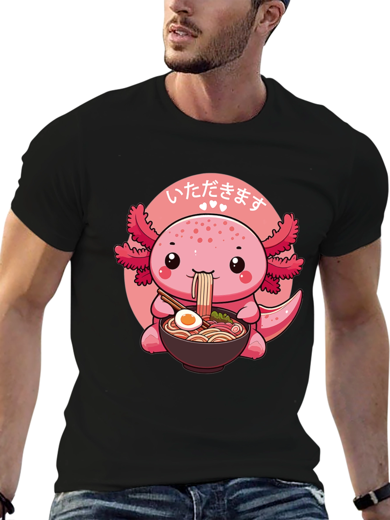 Cute Axolotl Ramen T-Shirt
