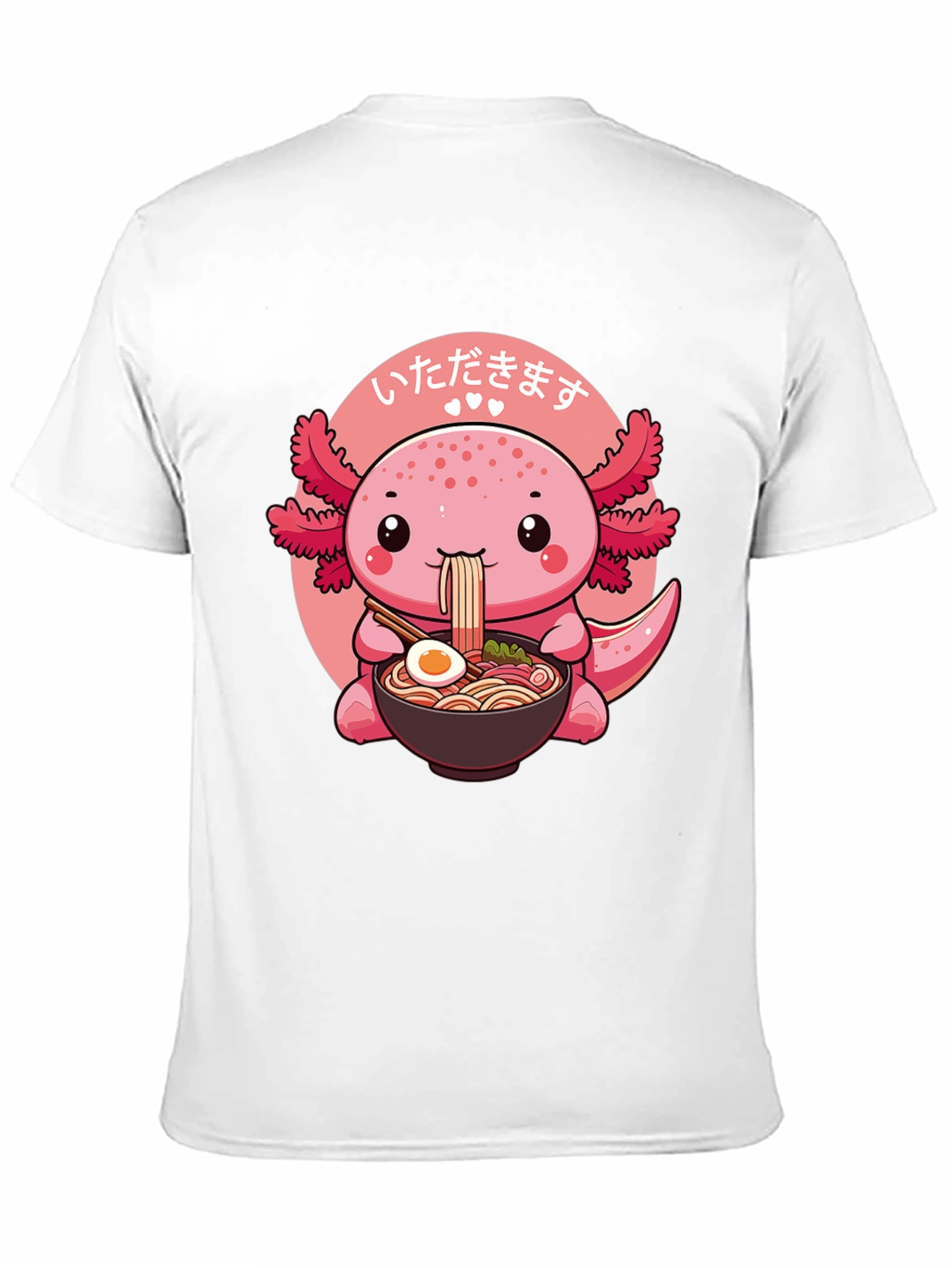 Cute Axolotl Ramen T-Shirt