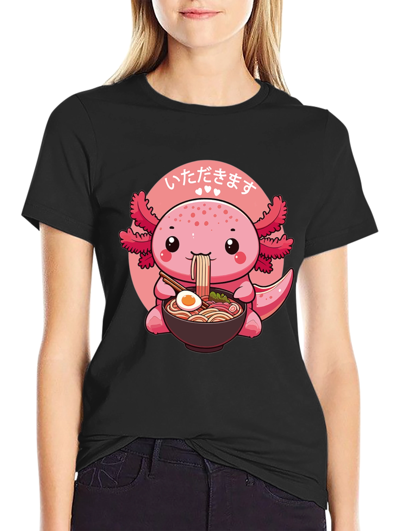 Cute Axolotl Ramen T-Shirt