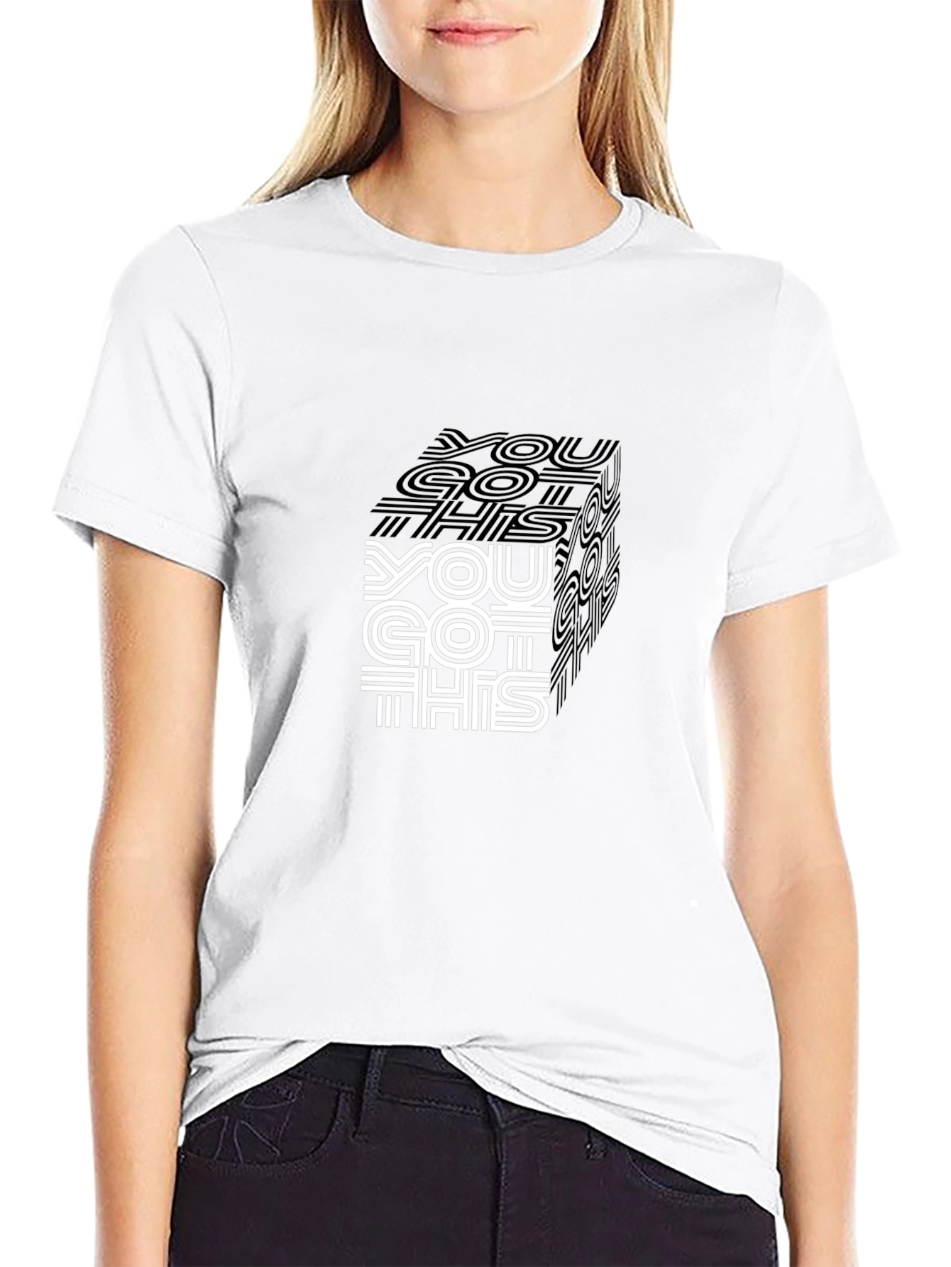 You Got This Graphic Tee - Stylish Black Shirt