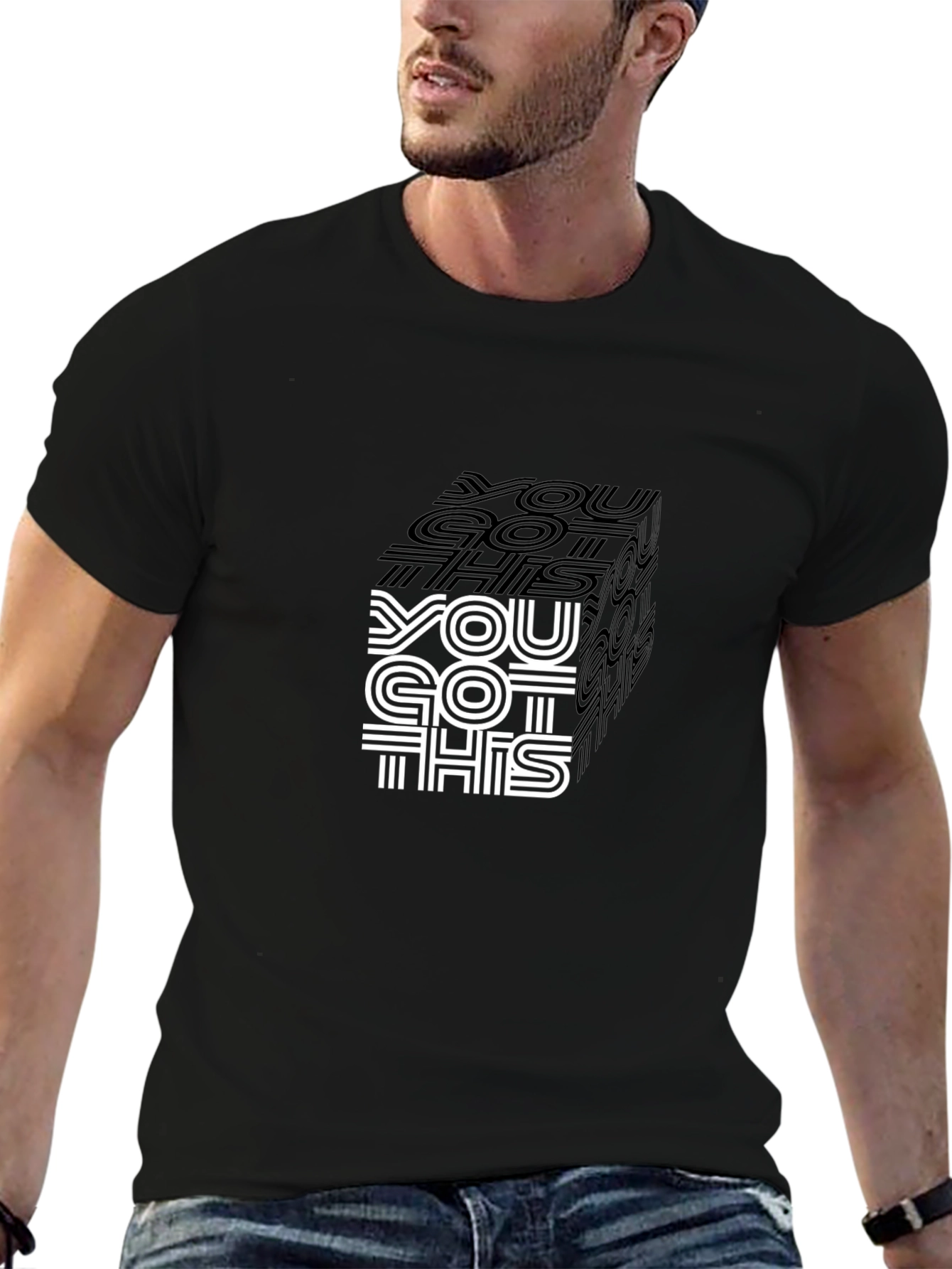 You Got This Graphic Tee - Stylish Black Shirt