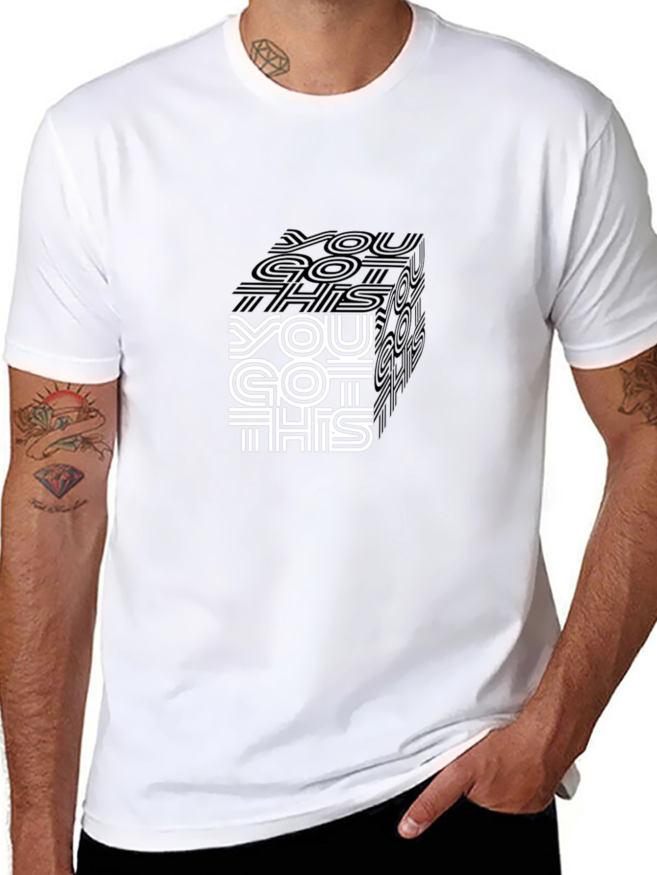 You Got This Graphic Tee - Stylish Black Shirt