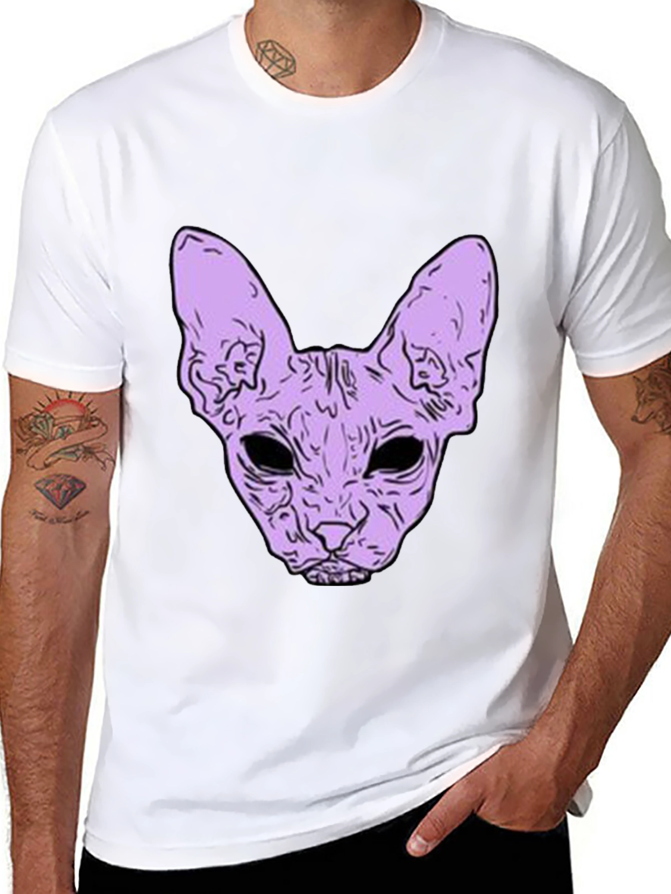 Sphynx Cat Graphic T-Shirt - Unique Design