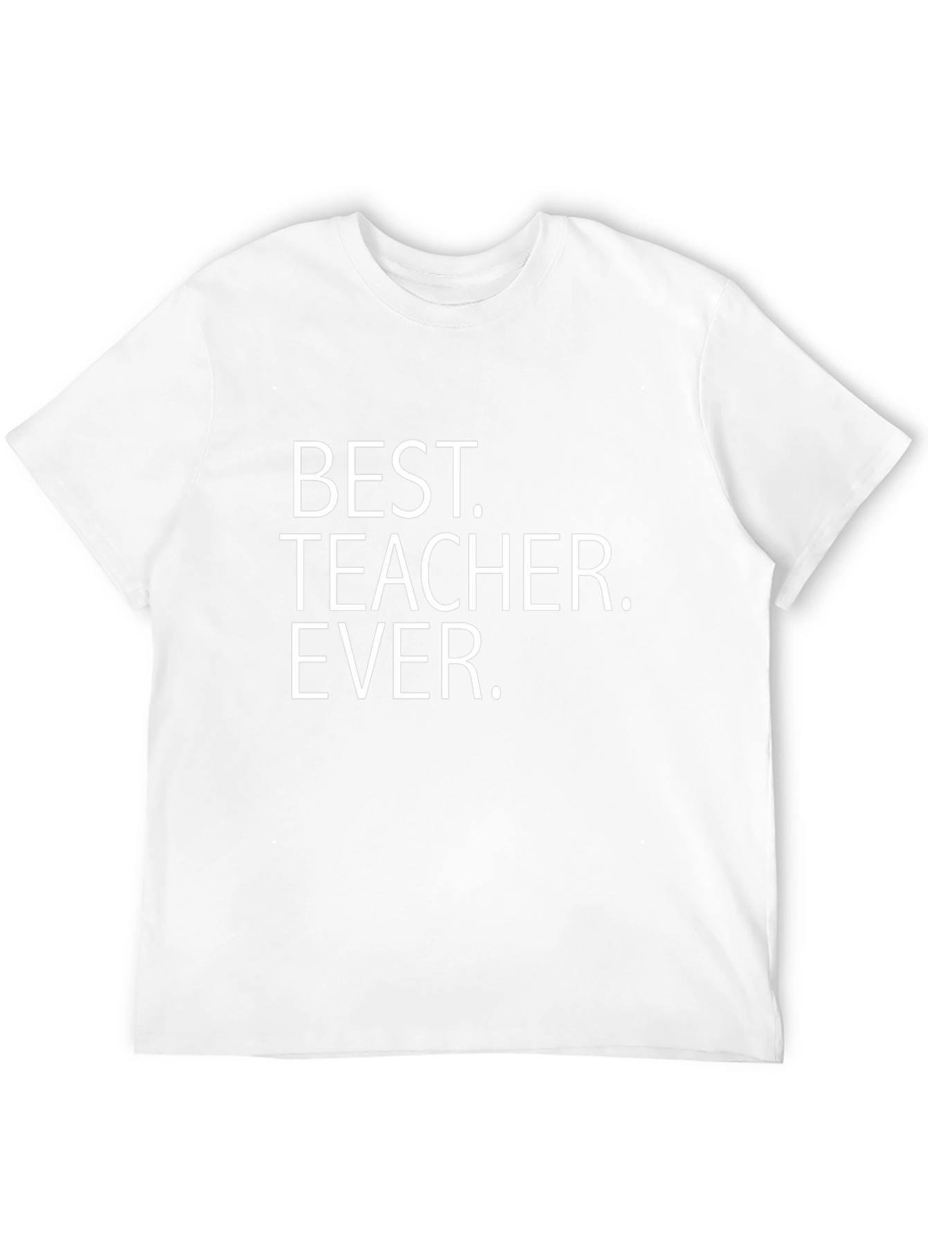 Best Teacher Ever T-Shirt - Black Crew Neck
