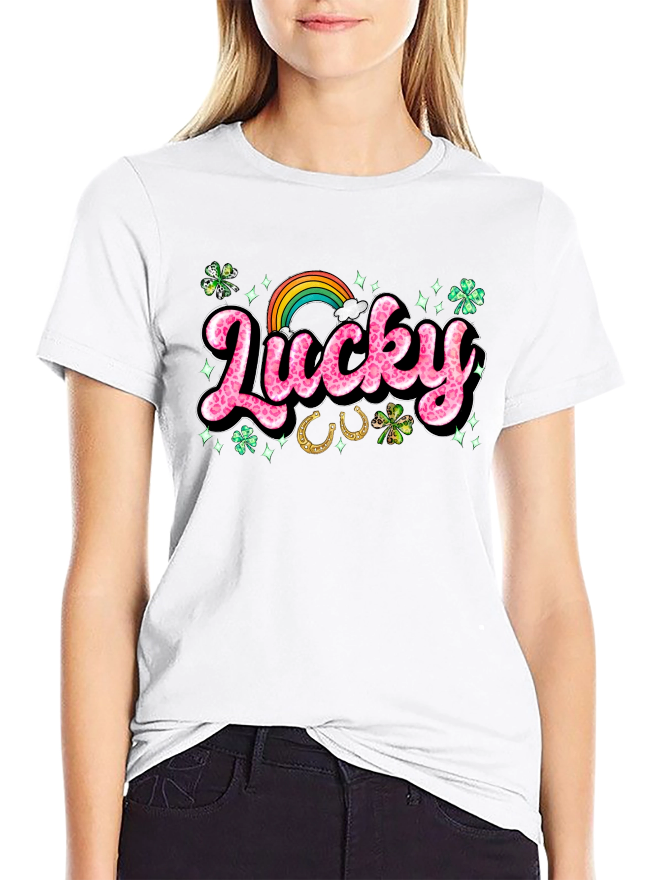 Lucky St. Patricks Day Graphic T-Shirt