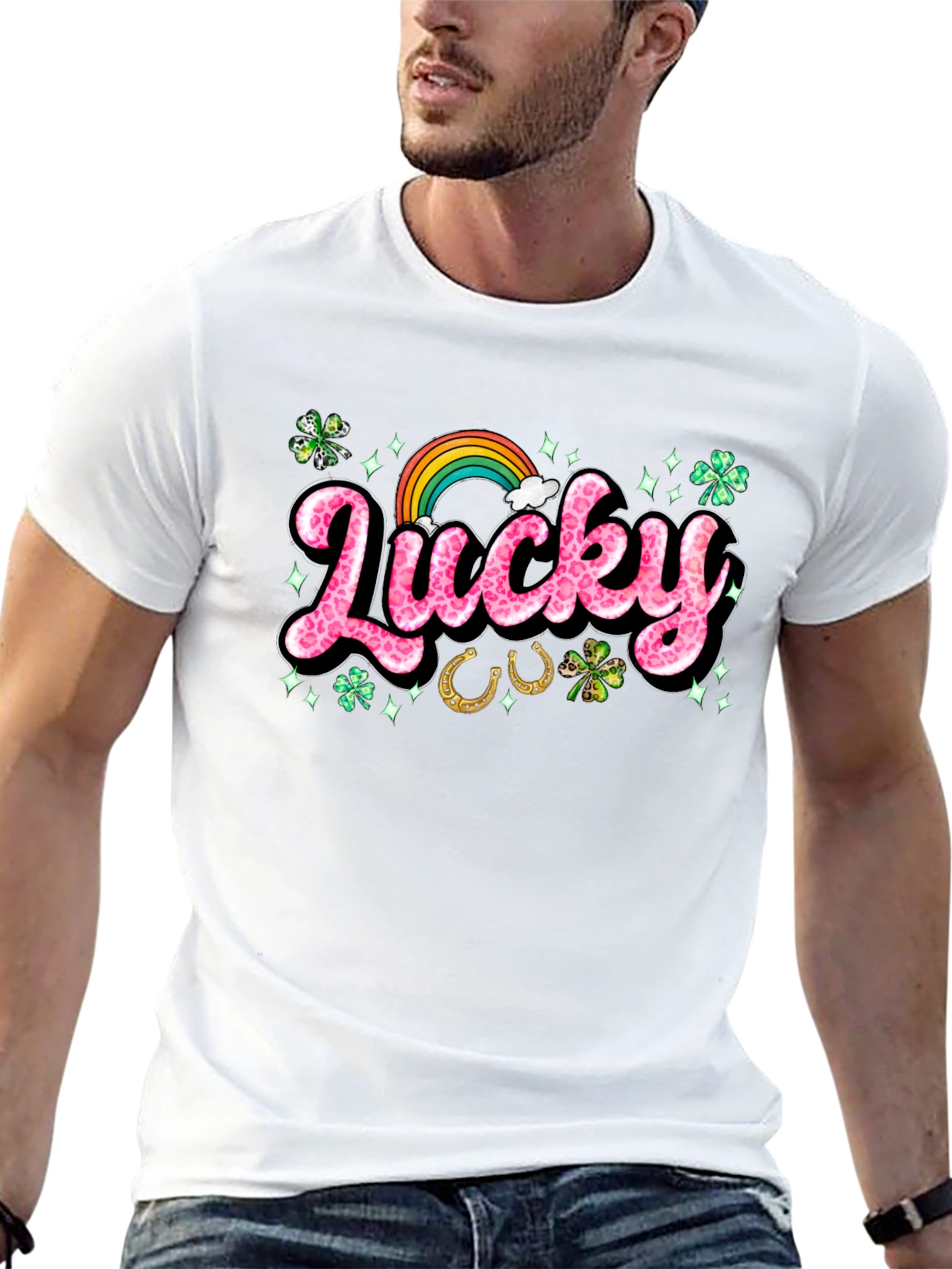 Lucky St. Patricks Day Graphic T-Shirt