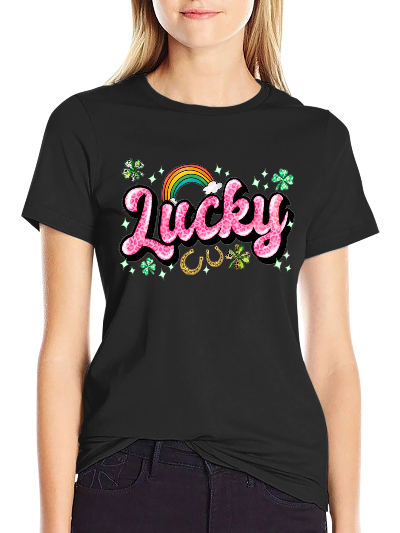 Lucky St. Patricks Day Graphic T-Shirt