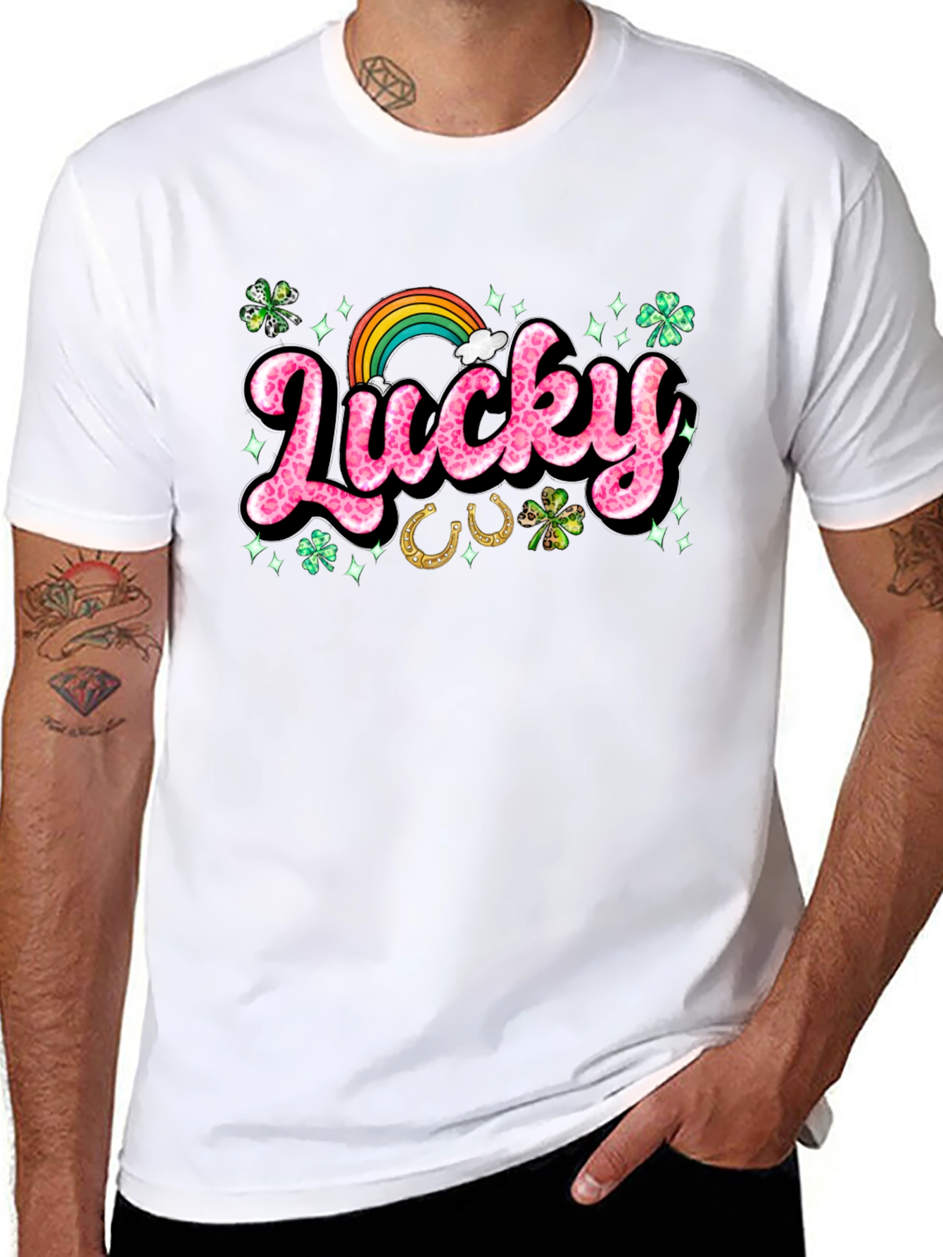 Lucky St. Patricks Day Graphic T-Shirt