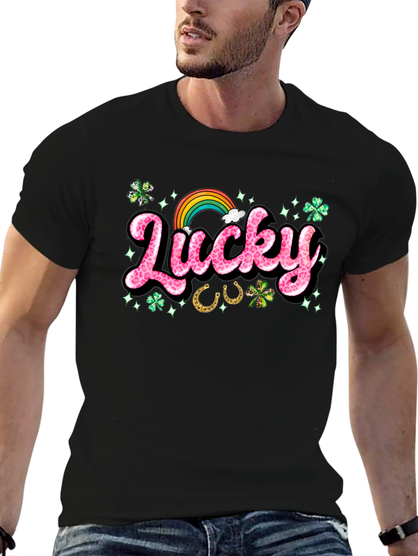 Lucky St. Patricks Day Graphic T-Shirt