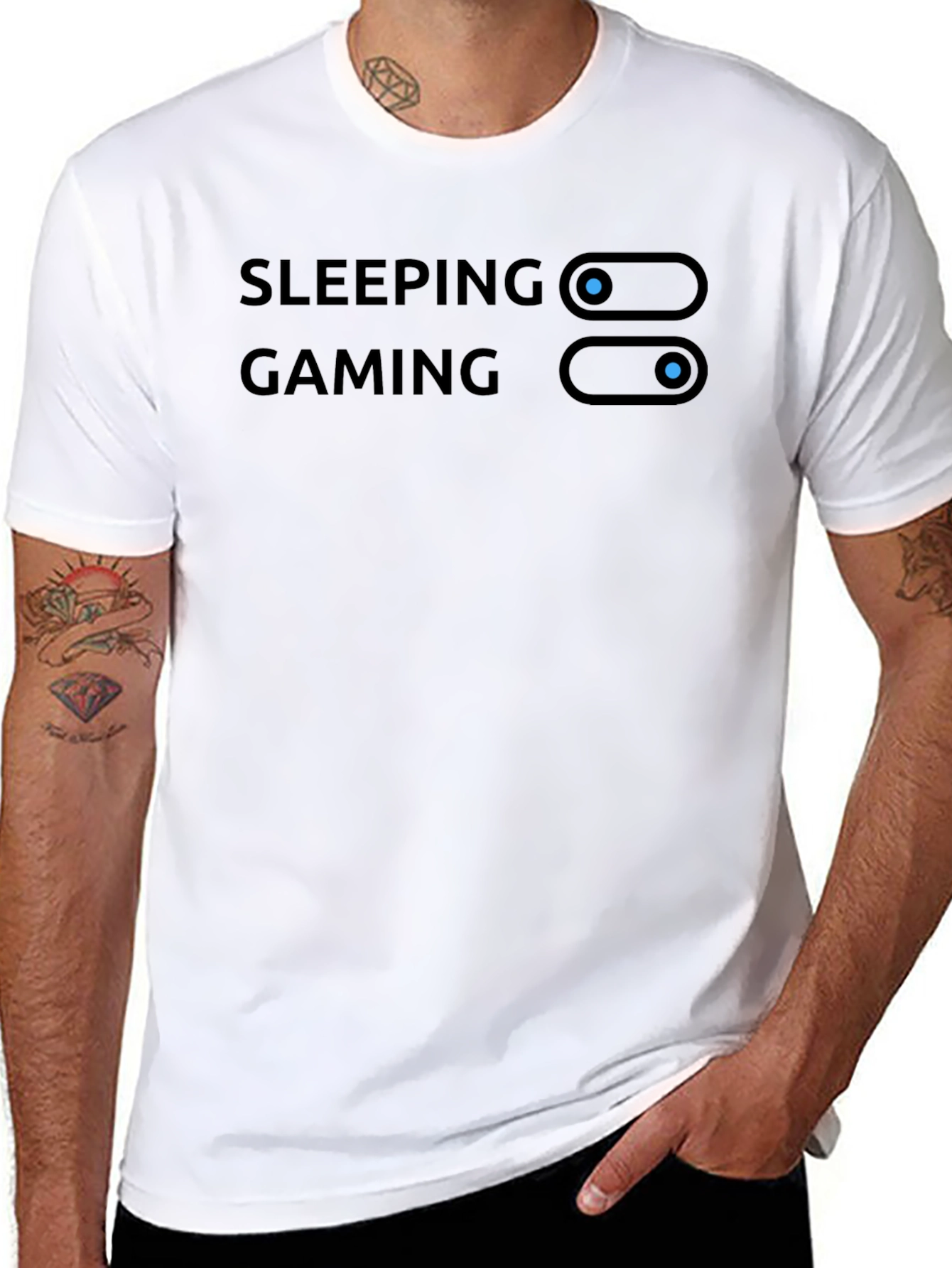 Gamers Choice: Sleeping vs Gaming T-Shirt