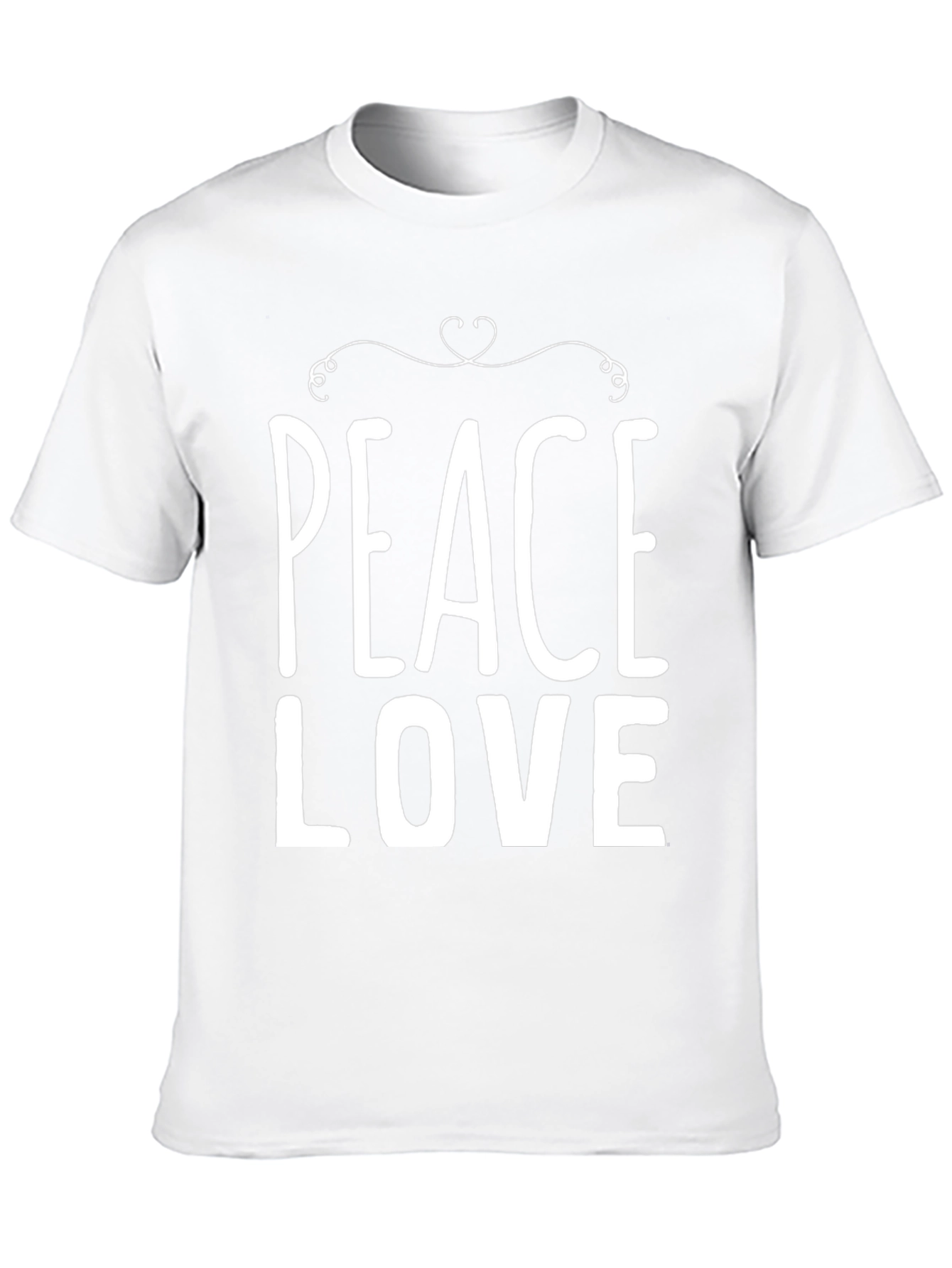 Peace Love T-Shirt - Stylish Graphic Tee