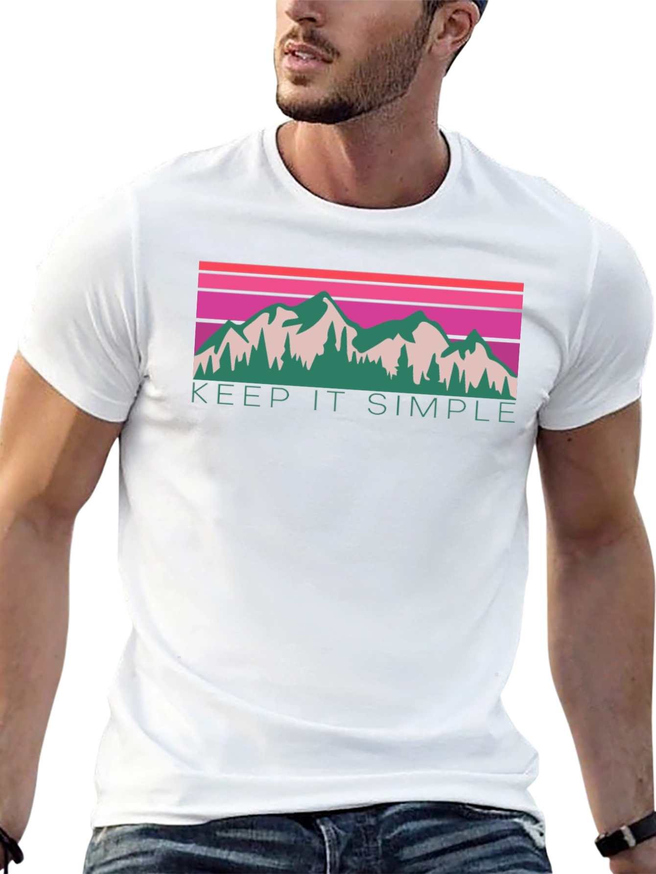 Keep It Simple Mountain Graphic Tee