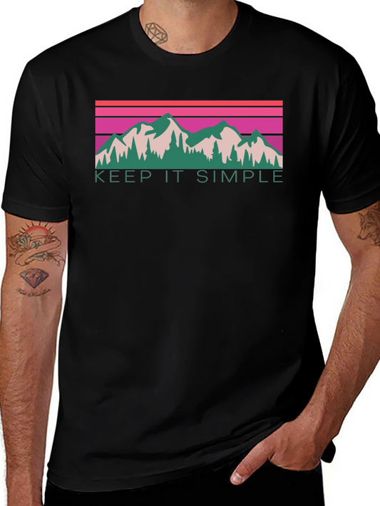 Keep It Simple Mountain Graphic Tee