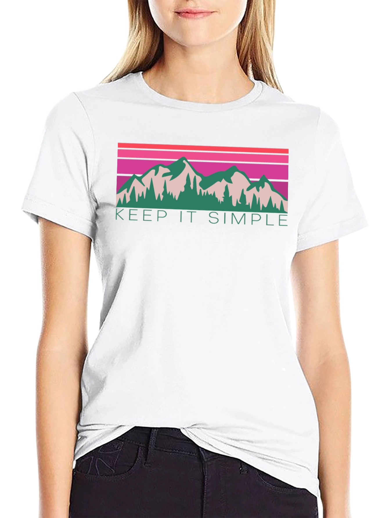 Keep It Simple Mountain Graphic Tee